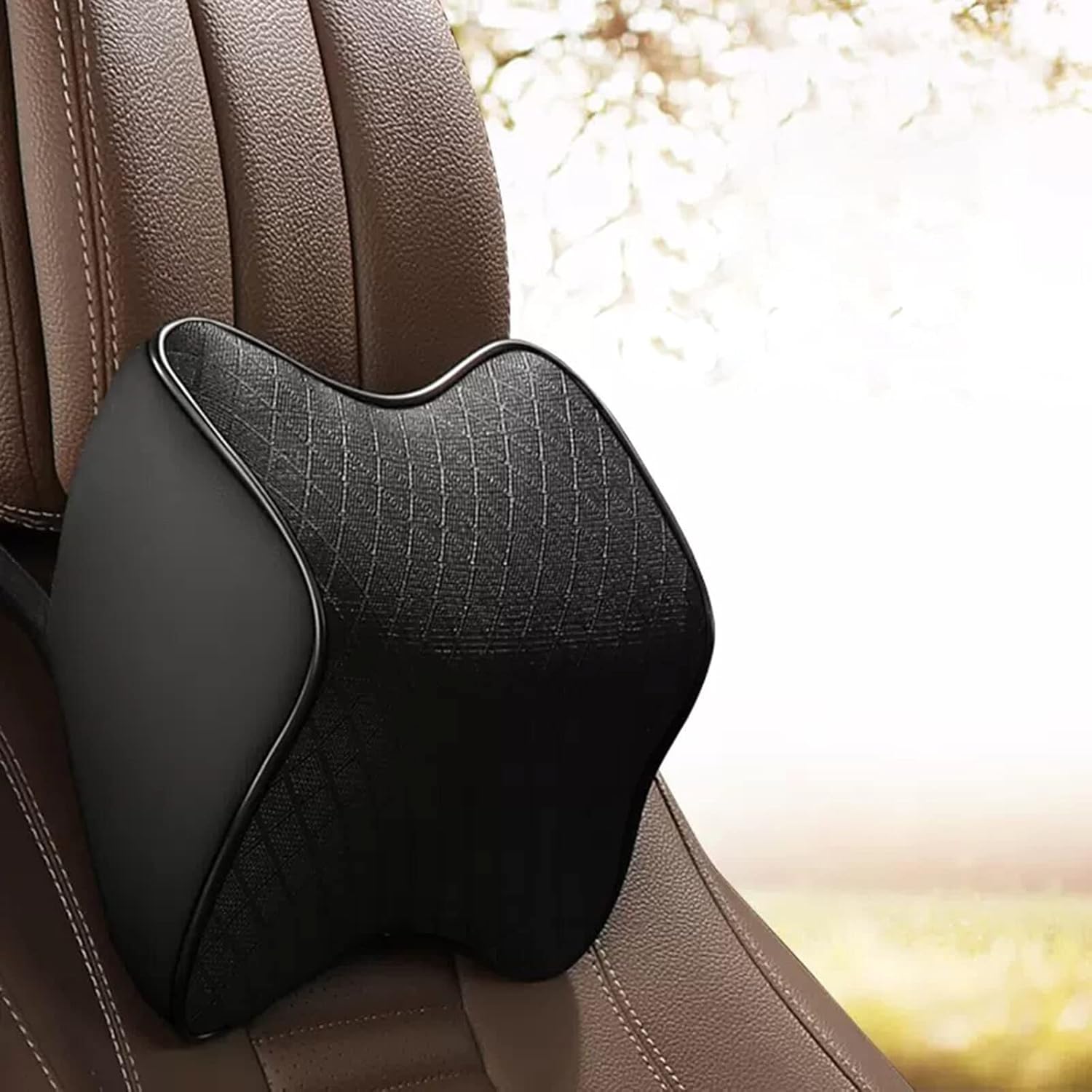 Car Headrest Pillow Memory Foam Car Neck Pillow, Car Seat Head Support for Driving, ensuring a