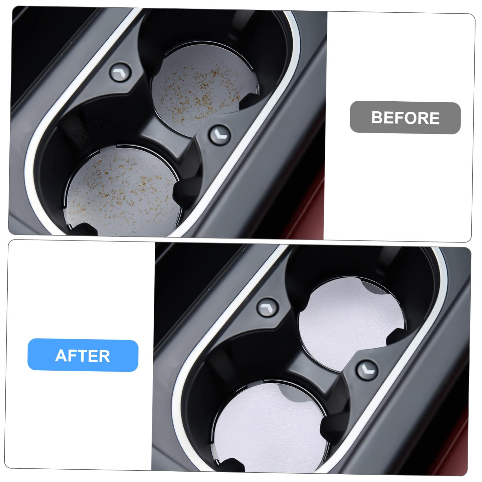 ERINGOGO 36pcs Sublimation Car Coasters Blanks Auto Round Cup Holder Coasters Modern Car Cup Mats for Men