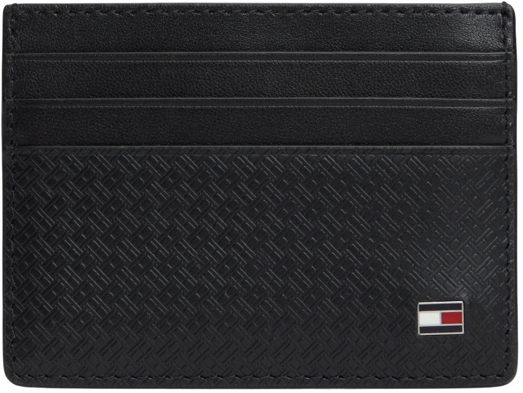 Tommy Hilfiger TH Emboss CC Holder Am0am14240, Titolare della Carta Uomo, Black (Black), One Size