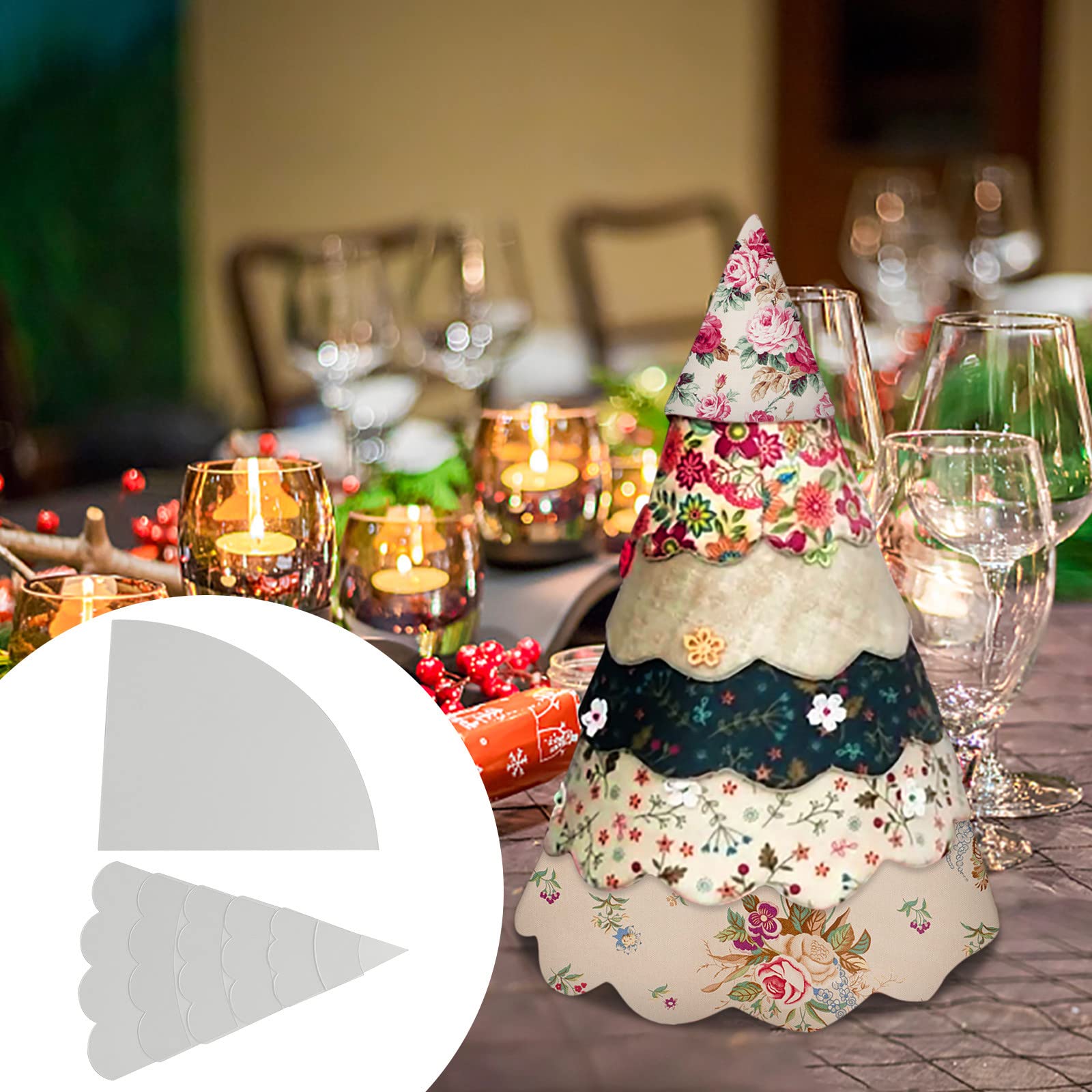 Ensemble De Modèles D'étoiles De Patchwork De Noël, Outils De Patchwork Faits à La Main, Kit De Bricolage Pour Les Amateurs De Couture