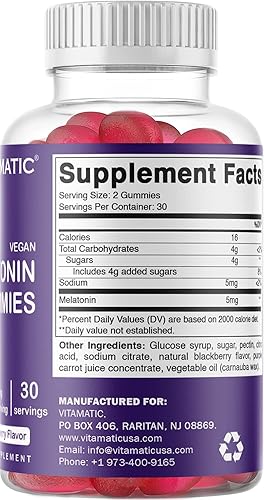 Miniatura 7 de Vitamatic Combo de gomitas de magnesio y melatonina - 60 unidades cada una
