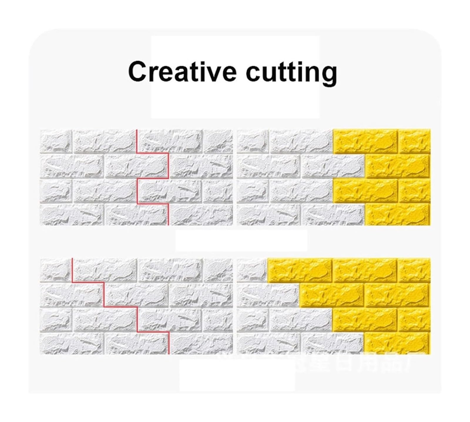 Panele ścienne， 35x38,5 cm Samoprzylepne Panele Ścienne Wodoodporne 3D Pokrycie Odklej i Przyklej do Ściany TV, Łazienki, Kuchni(Blanco,10pcs)