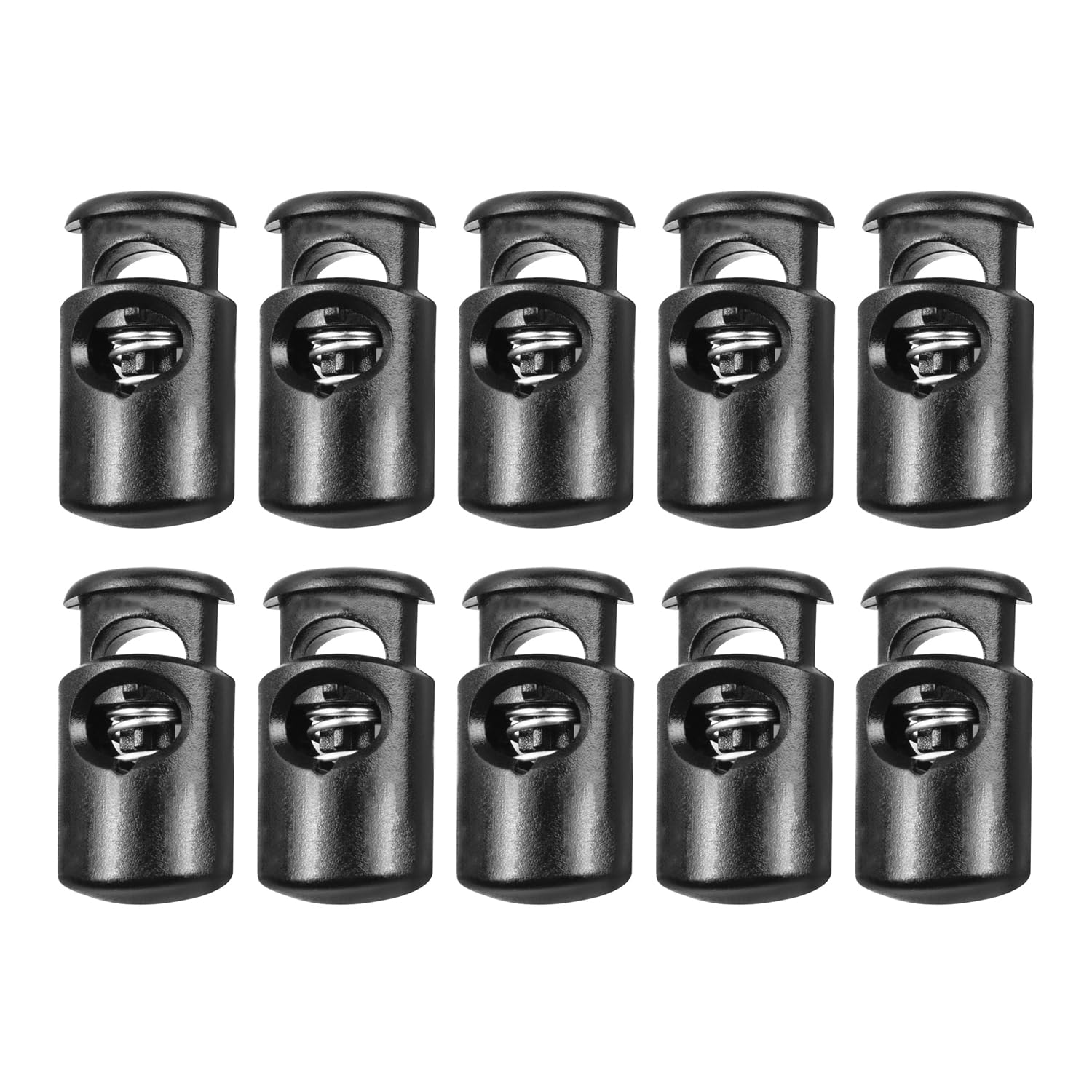 Trimming Shop Single Hole Drawstring Stopper Cord Locks, Toggle and Wide Push Buttons for Bags, Paracord, Jackets, Luggage