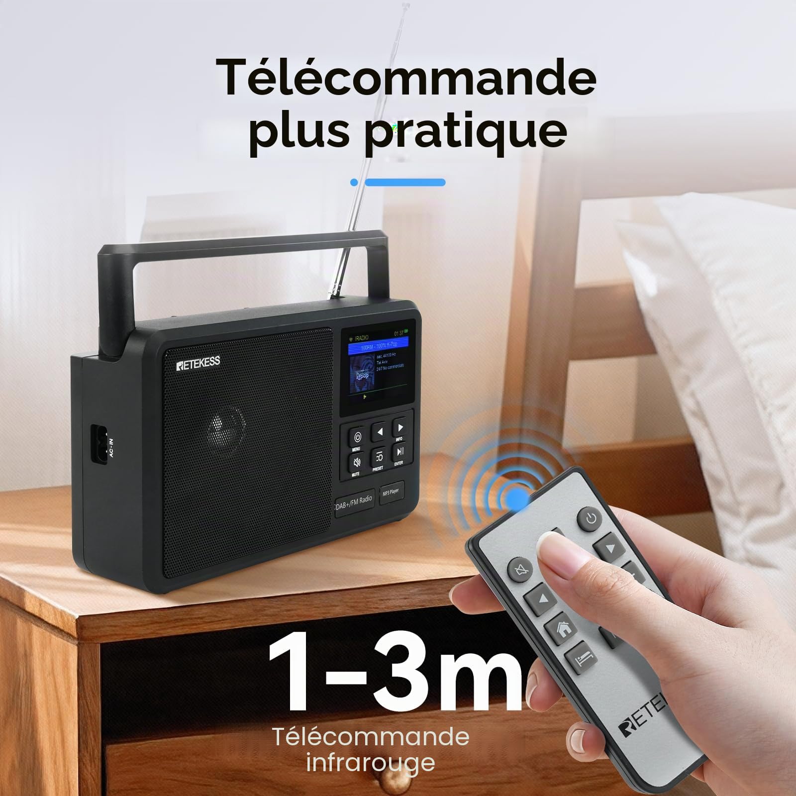 Retekess TR640 Radio Internet, Radio Numérique Dab