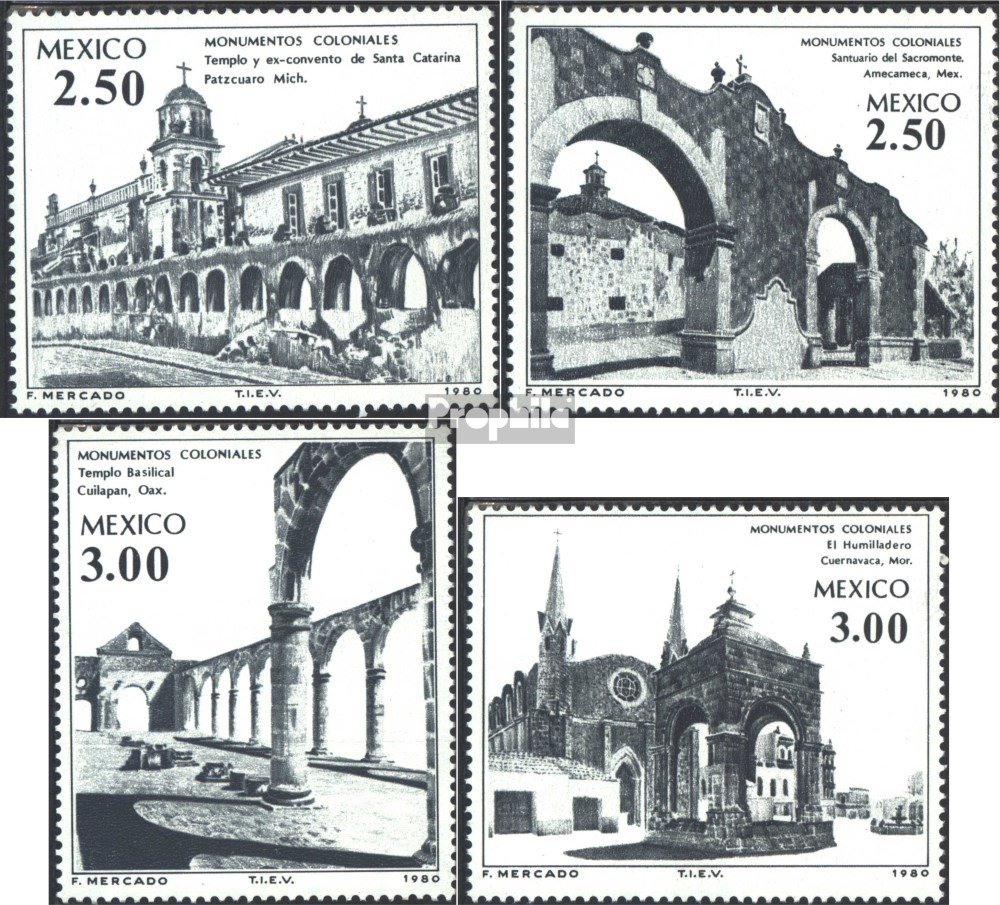 Mexico 1724-1727 (Complete.Issue.) unmounted Mint/Never hinged ** MNH 1980 Building Out The Colonial (Stamps for Collectors)