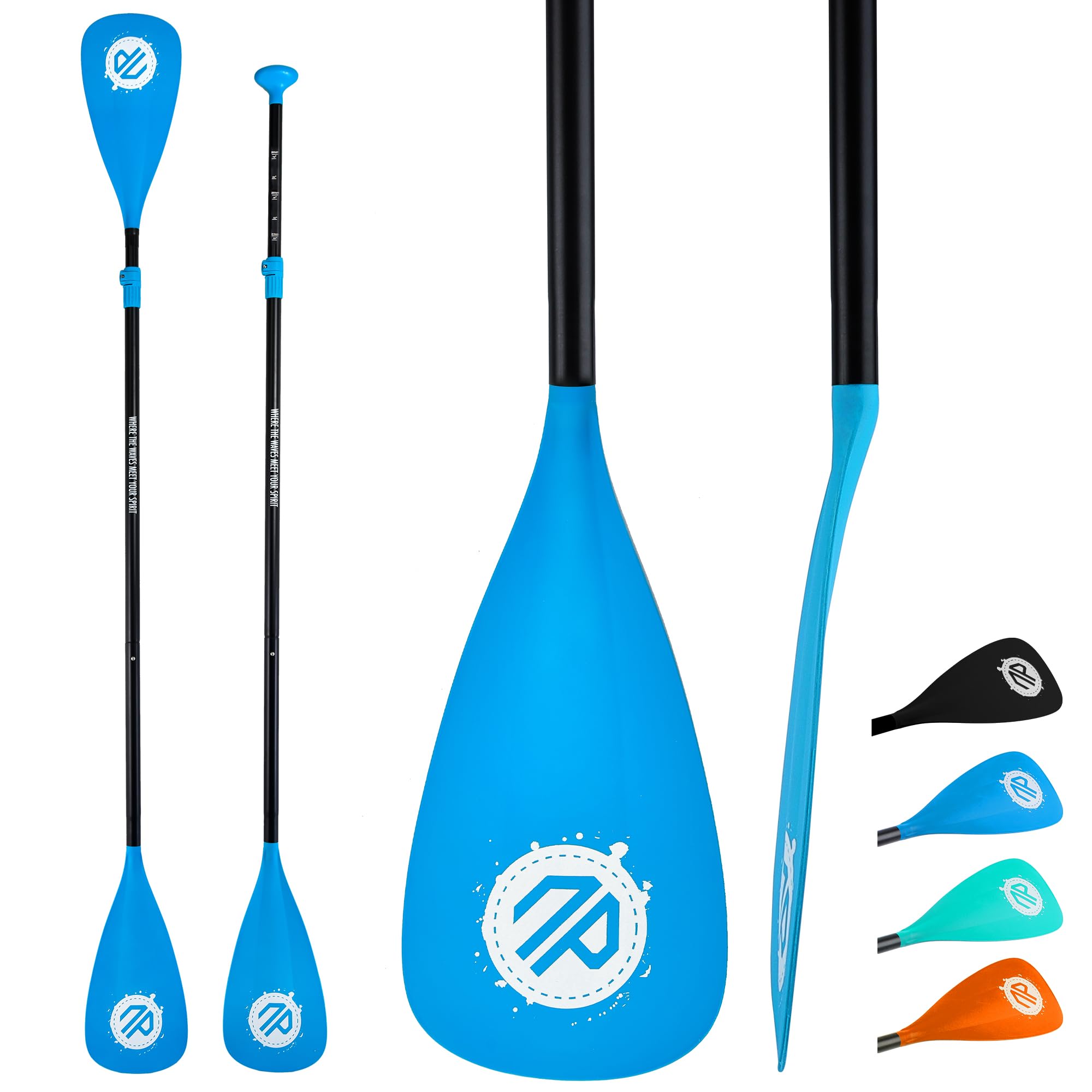 niphean Sup Paddle Board Paddle, 3&4-Piece Detachable Floating Inflatable Paddle Board Oar, Adjustable Kayak Paddle, Durable Paddle Board Accessories — image 1