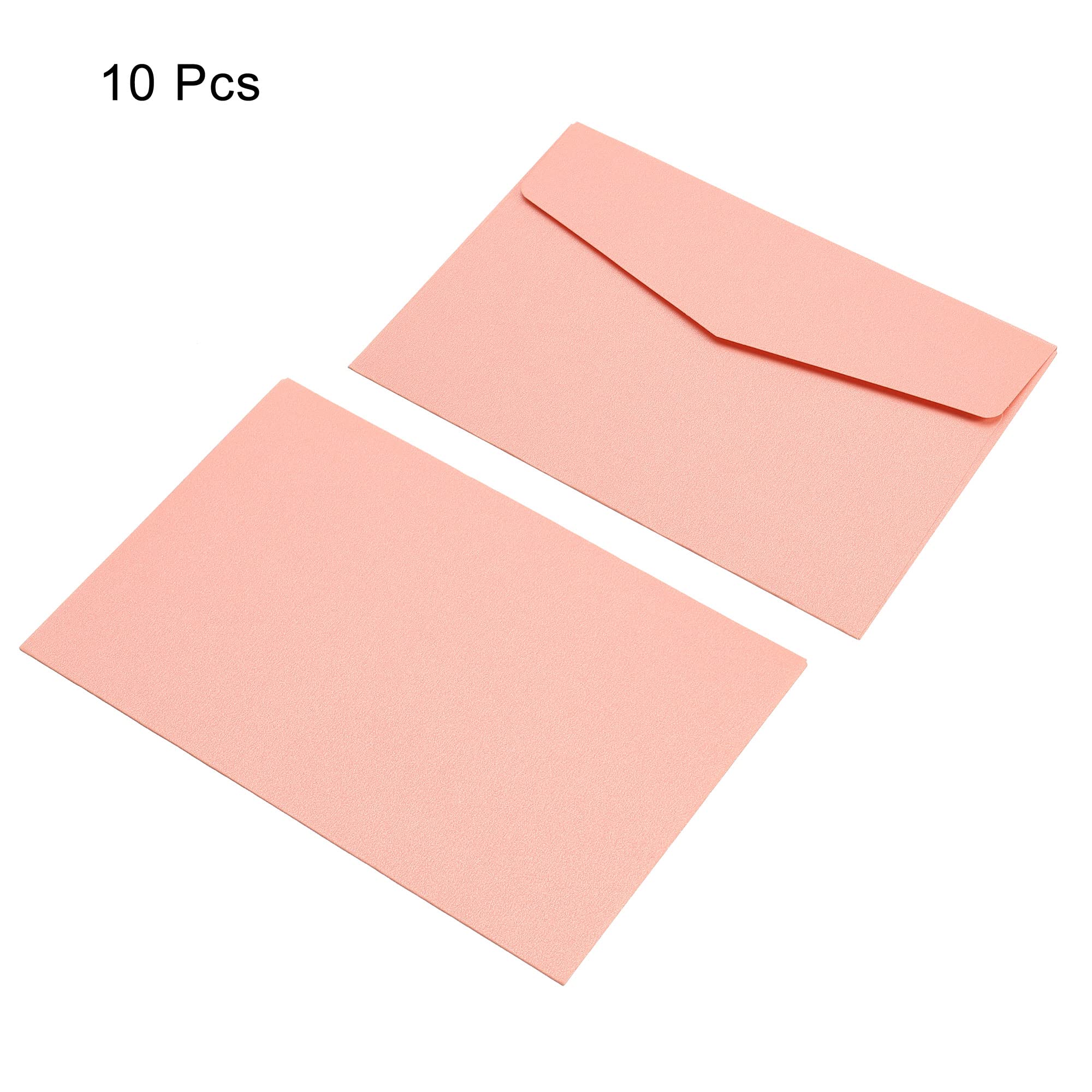 PATIKIL Invitations Envelopes, 10 Pack Colorful Blank Cards for Birthdays Wedding Pink - Image 3