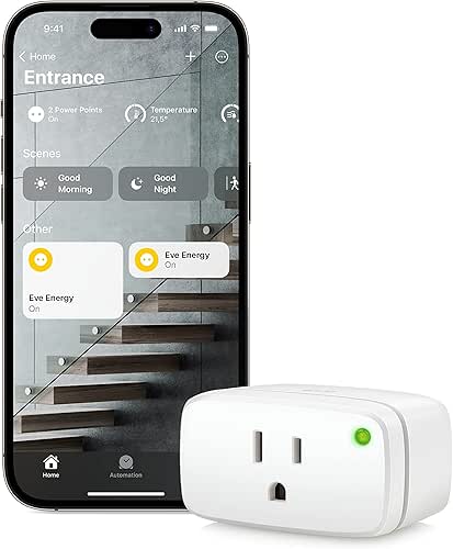 Eve Energy (Matter) - Smart Plug, App and Voice Control,