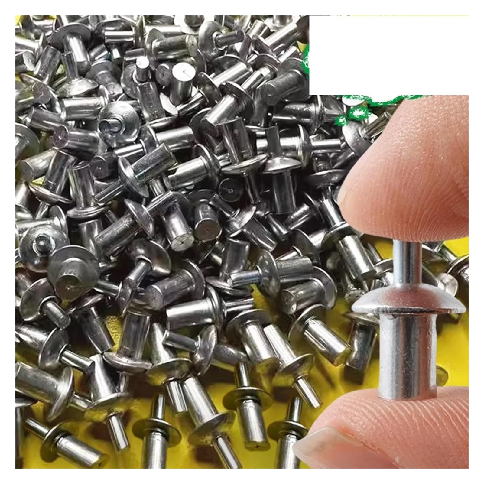 Rivetti ciechi, Rivetti a martello 300 pezzi Elementi di fissaggio ad espansione in lega alluminio Chiodi for for pannelli e pareti(7mm,30PCS)