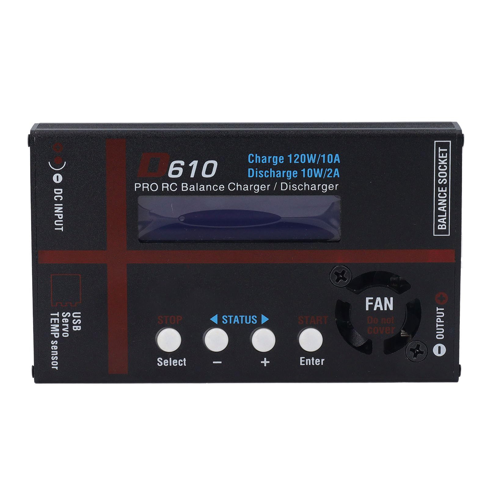 Walfront Caricabatterie/Scaricabatterie Bilanciato per Batterie RC 120W 10A – Circuito Ad Alta Potenza per Batterie Smart I, II e III con Rilevamento Automatico – LiPo 1-6S,