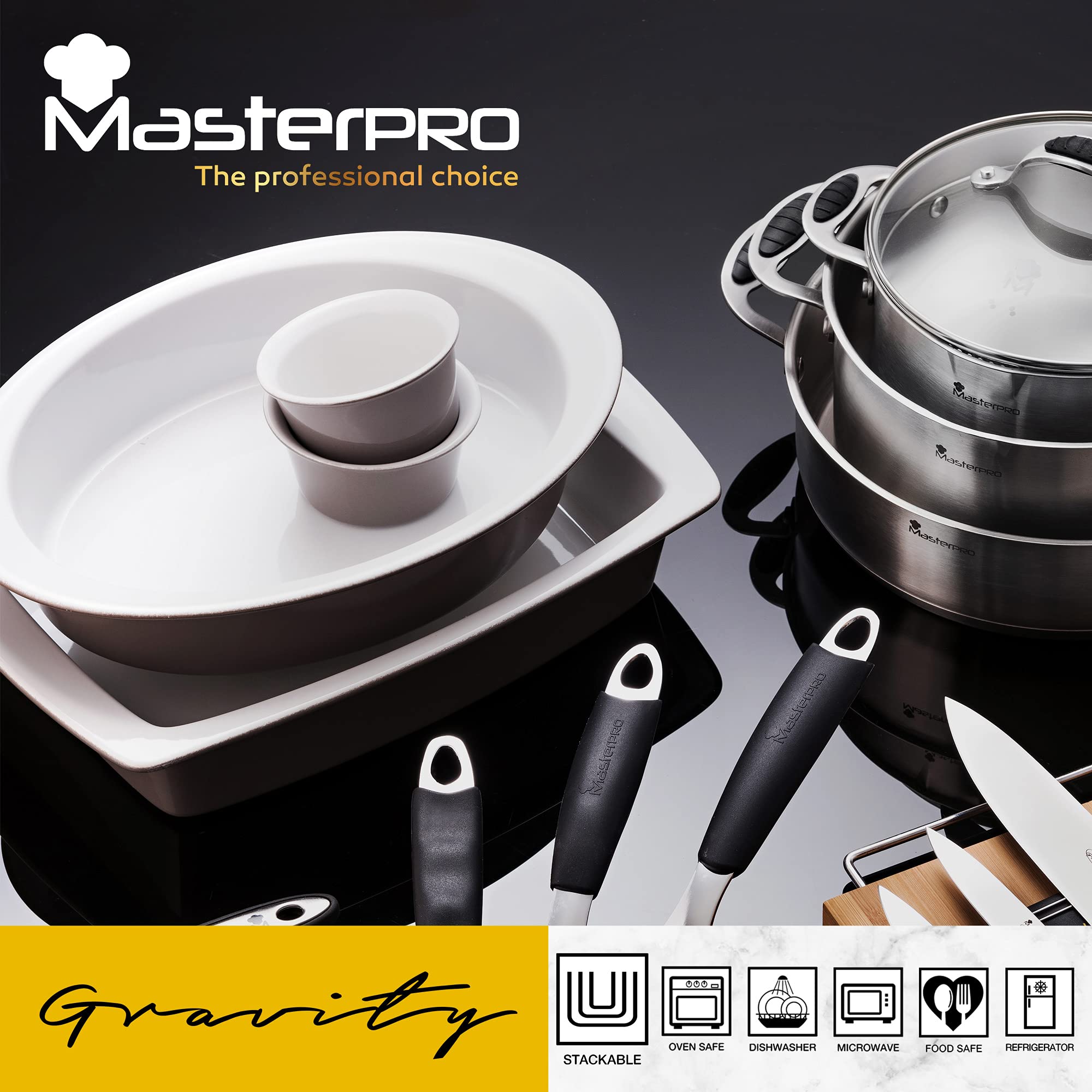 Set 3 fuentes para horno MasterPro Gravity (PK2471)