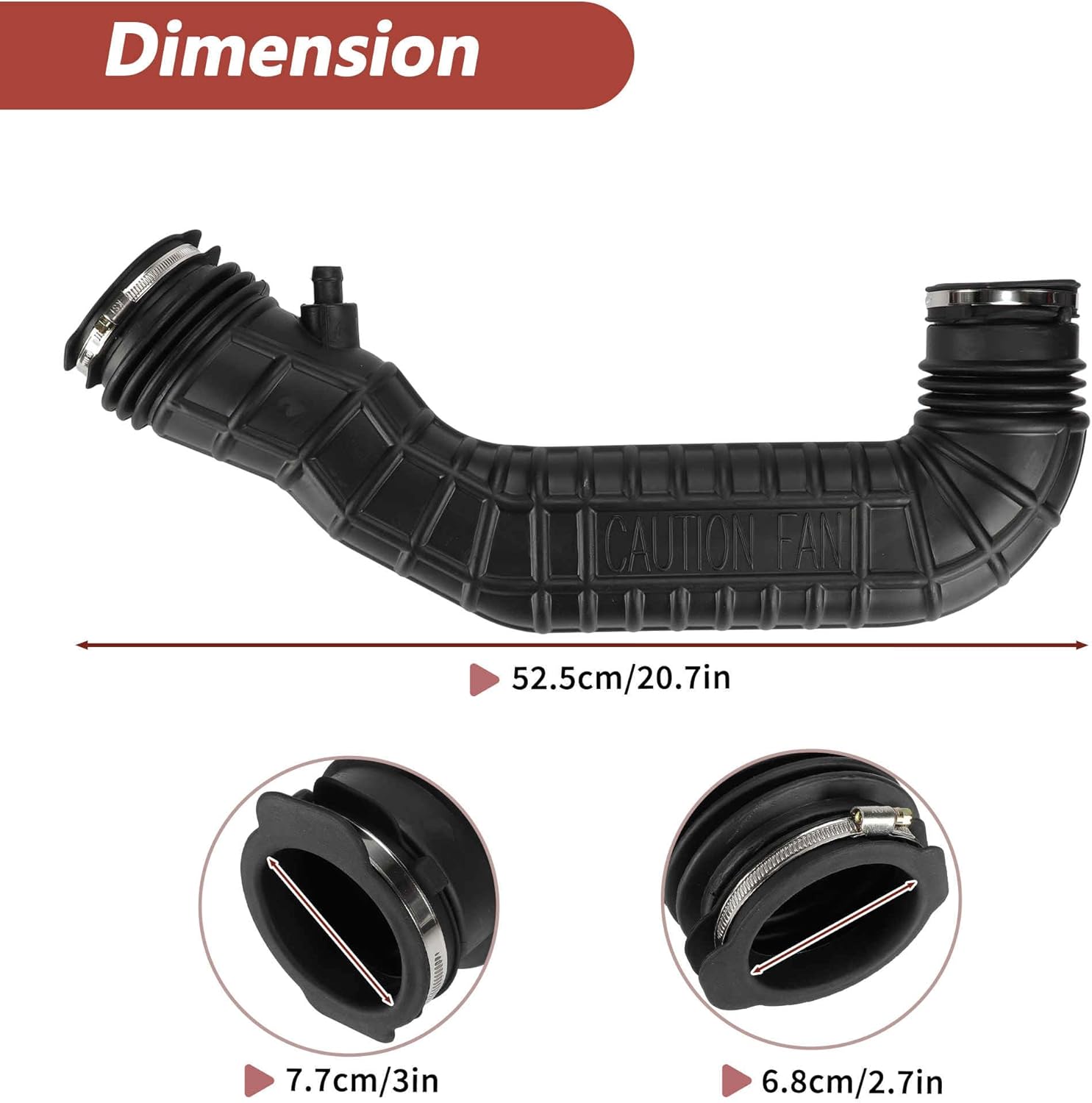 Engine Air Intake Hose for for Ford for Ranger 1992 1993 1994 V6 4.0L for Ford Explorer 1992 1993 1994 V6 4.0L No.F47Z-9B659-A Rubber Air Intake Tube