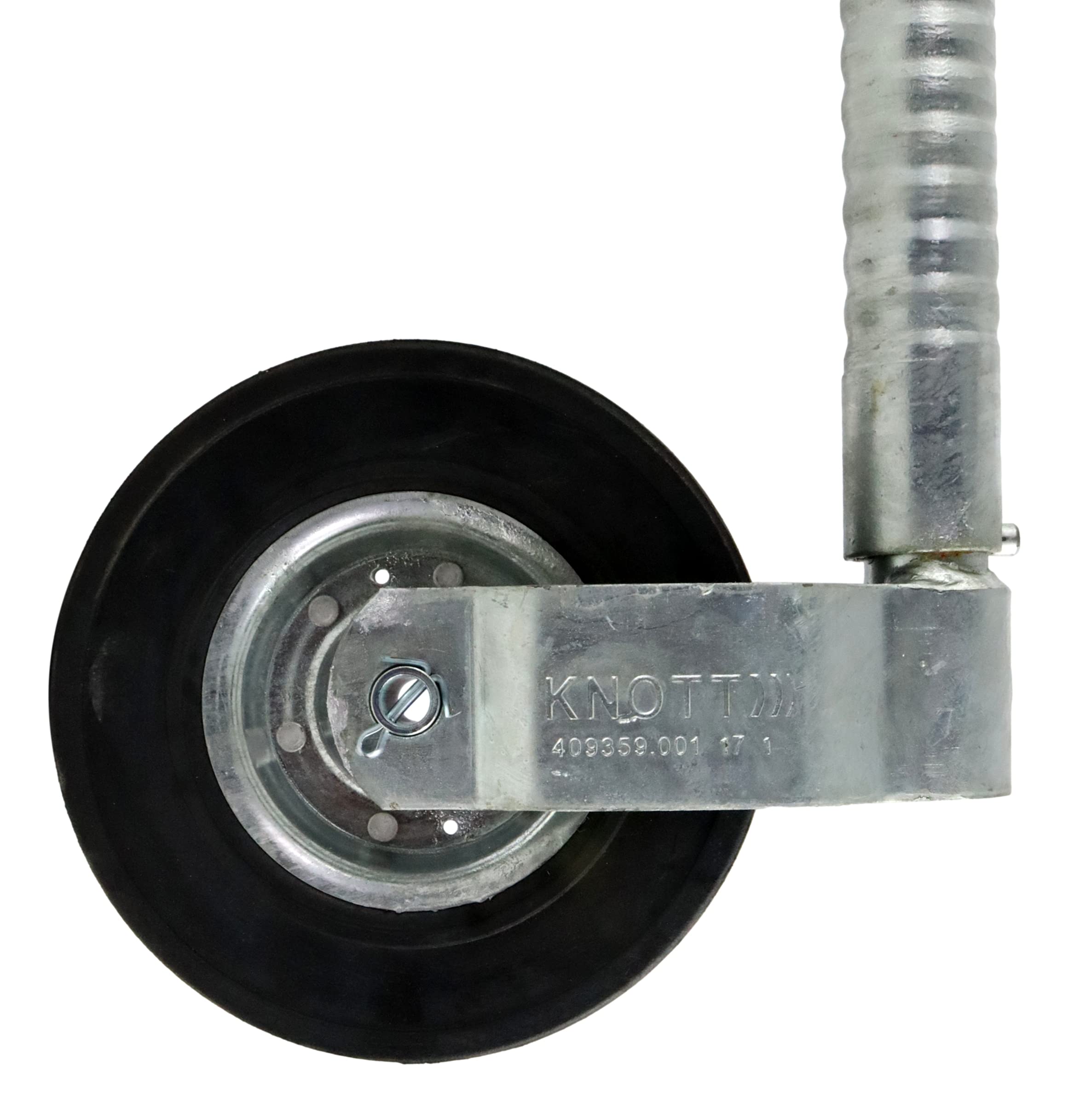 Knott koło podporowe, rurka żebrowana/żebrowana, z zabezpieczeniem przed poślizgiem, 48 mm, 200 kg, 220 x 70, przyczepa do przyczepy