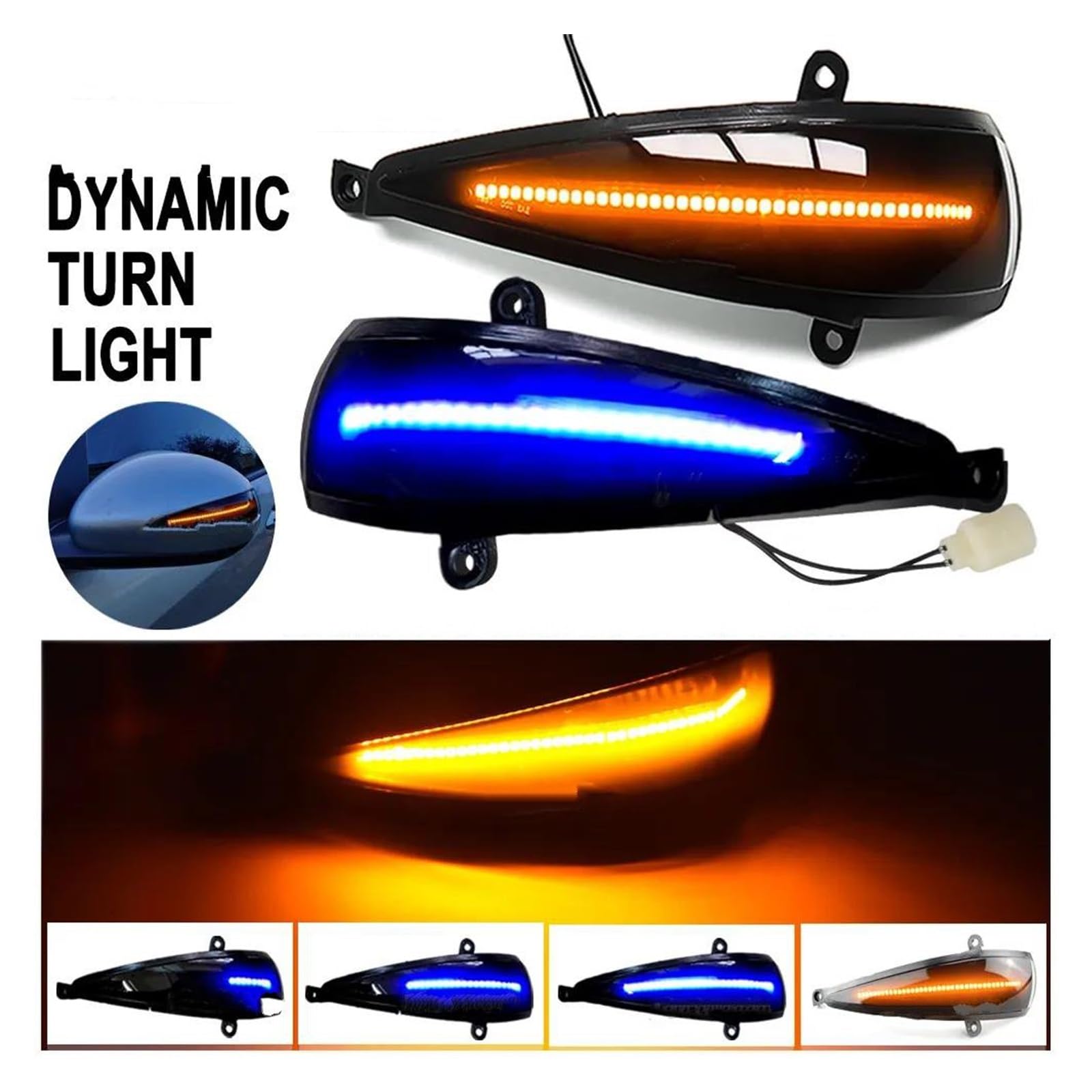 Clignotants Dynamiques Rétroviseur Civic 8 2005-2012 - Compatible Type-S, Type-R, FD1, FD2, FN2 - 13