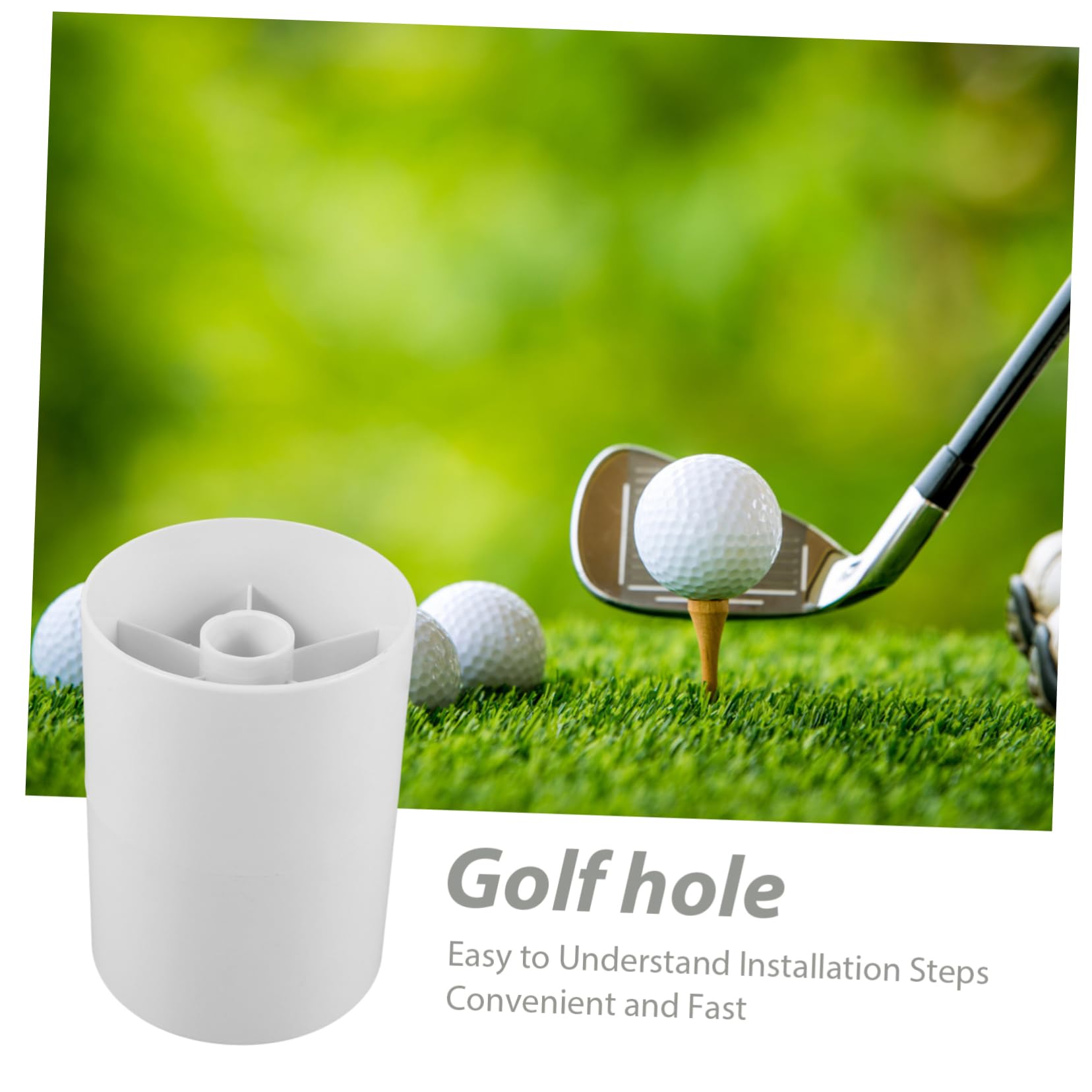 WHAMVOX Golfs Training Holder Cup Replacement Putting Hole Cup Enhance Golf Course Experience