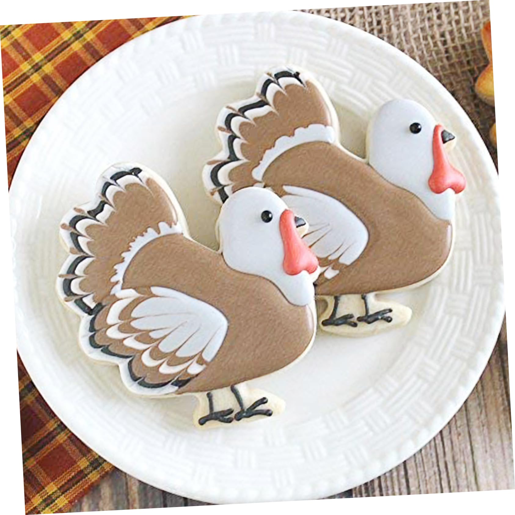 ABOOFAN 18 Stk Edelstahlform Fruchtbonbons Kinder Briefmarken Keksausstecher Aus Metall Truthahn-ausstecher Metallschneider Ring Süßigkeiten Huhn Rostfreier Stahl Nachtisch Eichhörnchen