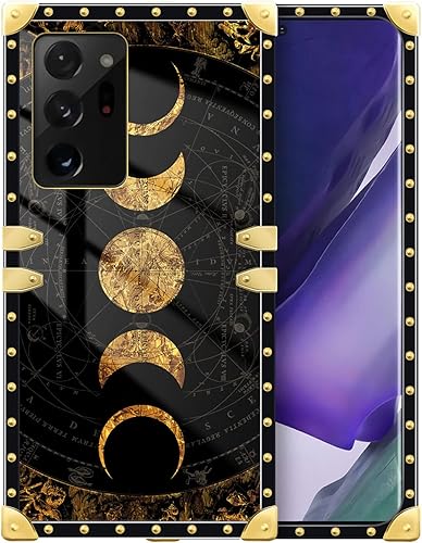 DAIZAG Funda compatible con Samsung Galaxy Note 20 Ultra, dorada, suave, a prueba de golpes, funda protectora para regalo, la luna dorada del