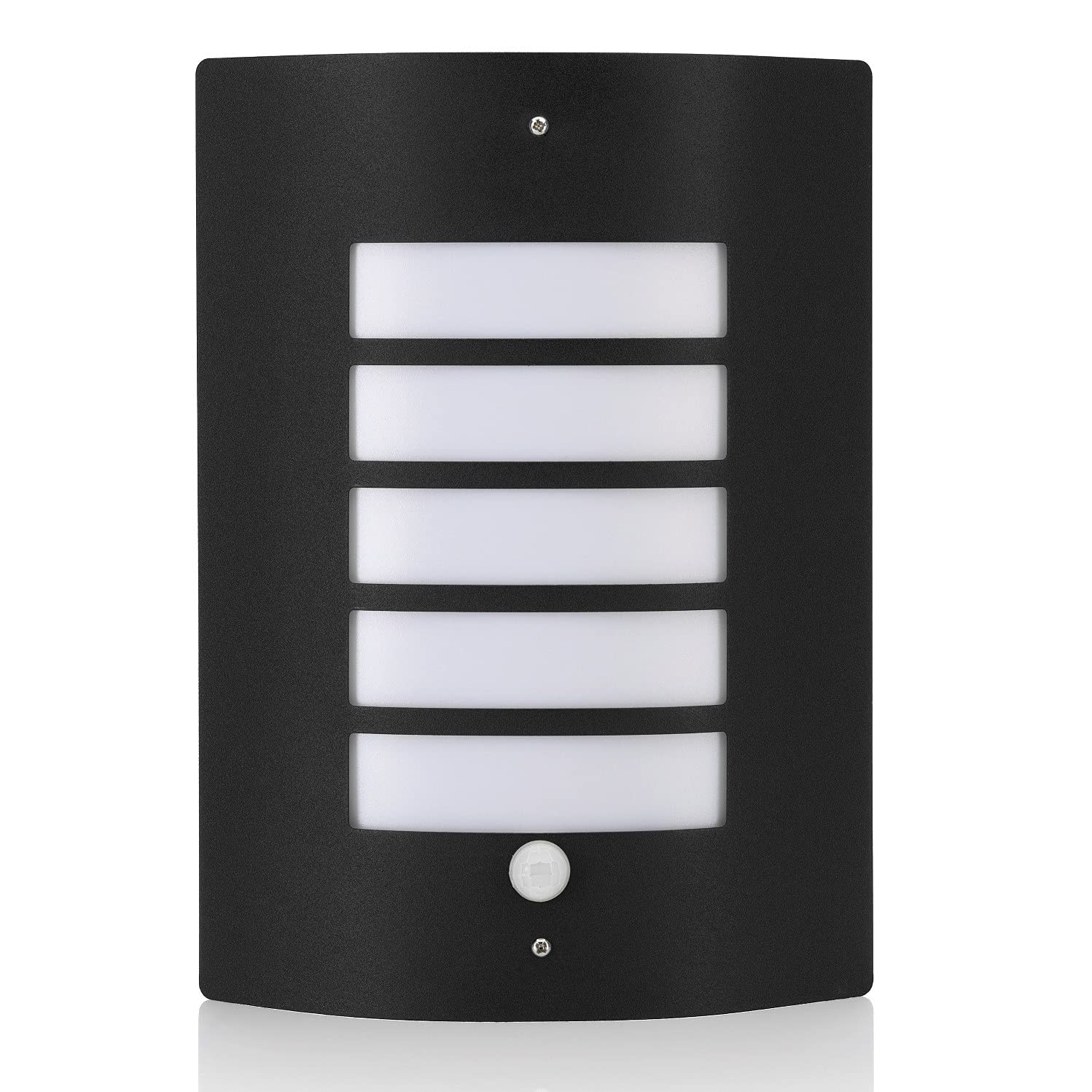 Auraglow Fitting Only Pir Motion Detection Sensor Outdoor Wall Light - Black