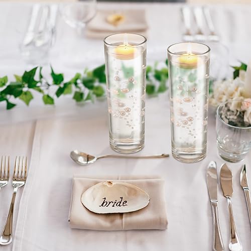 Miniatura 5 de 24 piezas de cuerda de perlas artificiales para velas flotantes cuentas de perlas sintéticas relleno de jarrón centros de mesa de boda para mesas