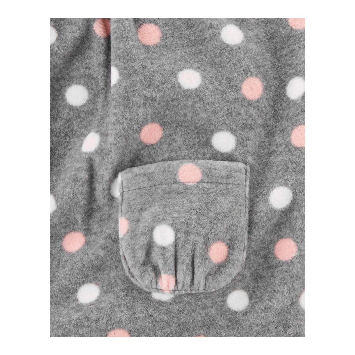 Carter's Conjunto de 3 piezas de chaleco de bebé para niña, Jaspeado/Blanco/Rosa, 6 meses
