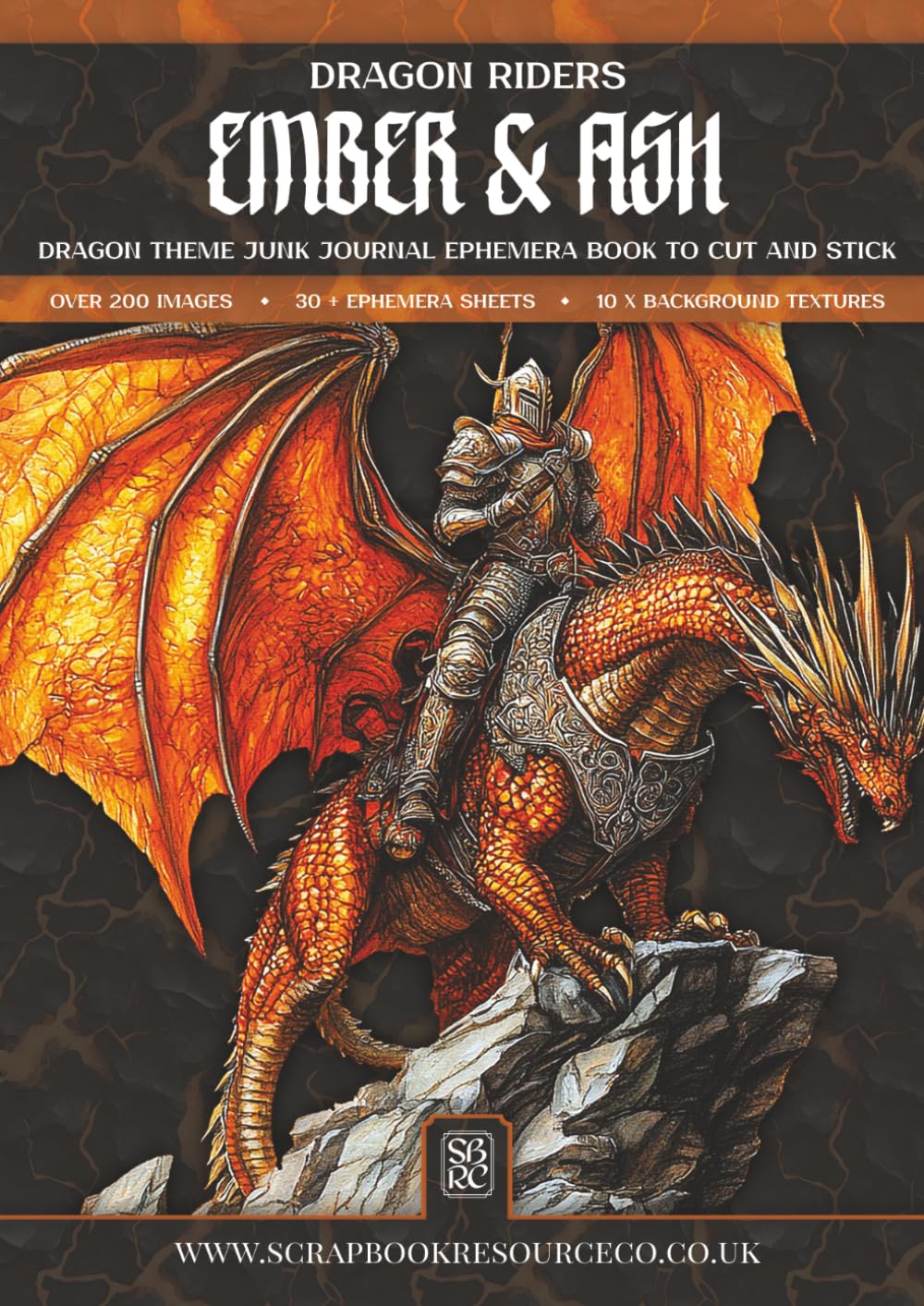 Dragon Riders : Ember & Ash: Dragon Theme Junk Journal Ephemera Book To Cut And Stick