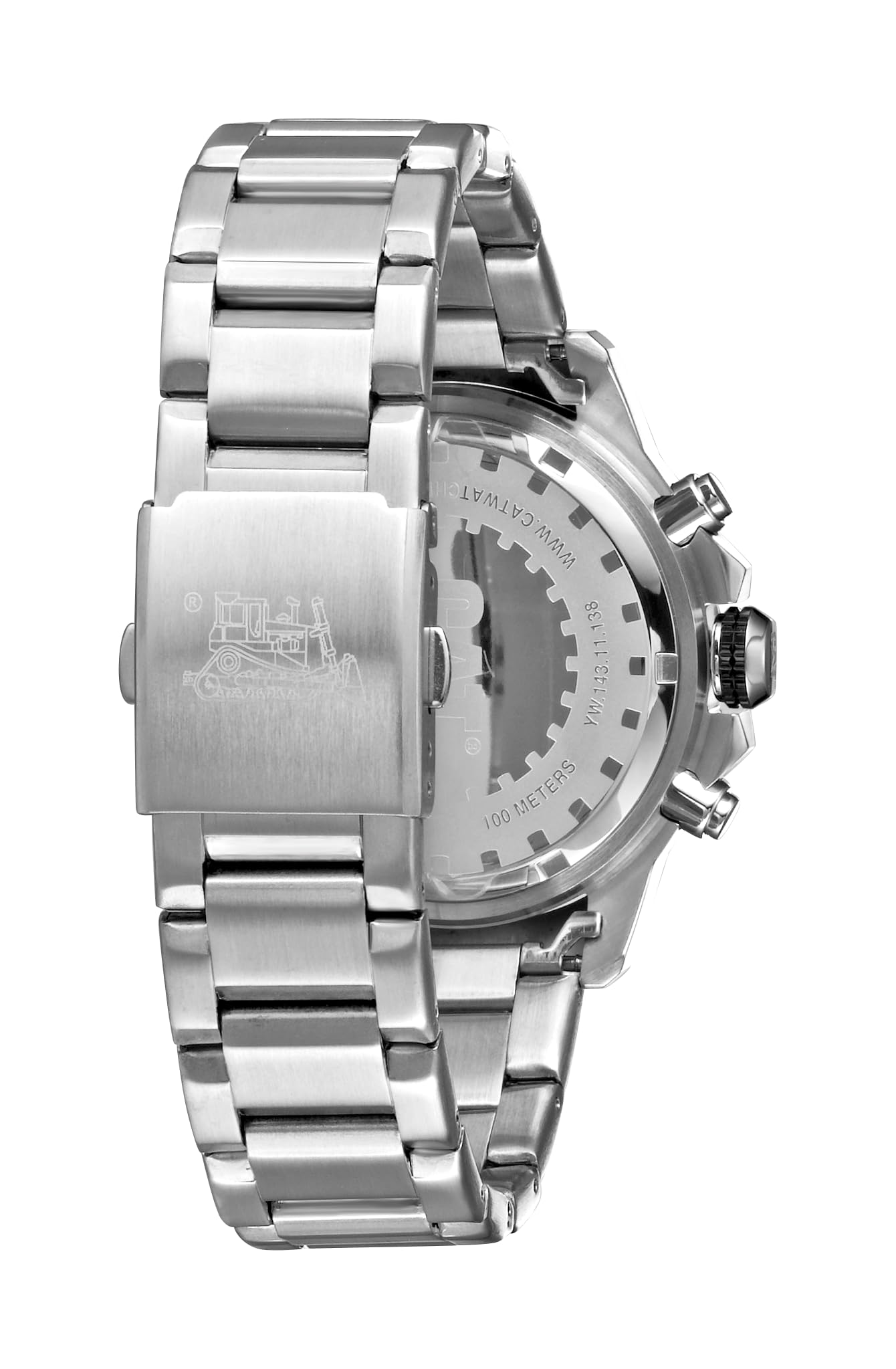 CAT Big Twist Chrono - Reloj para hombre, 42 mm, acero inoxidable