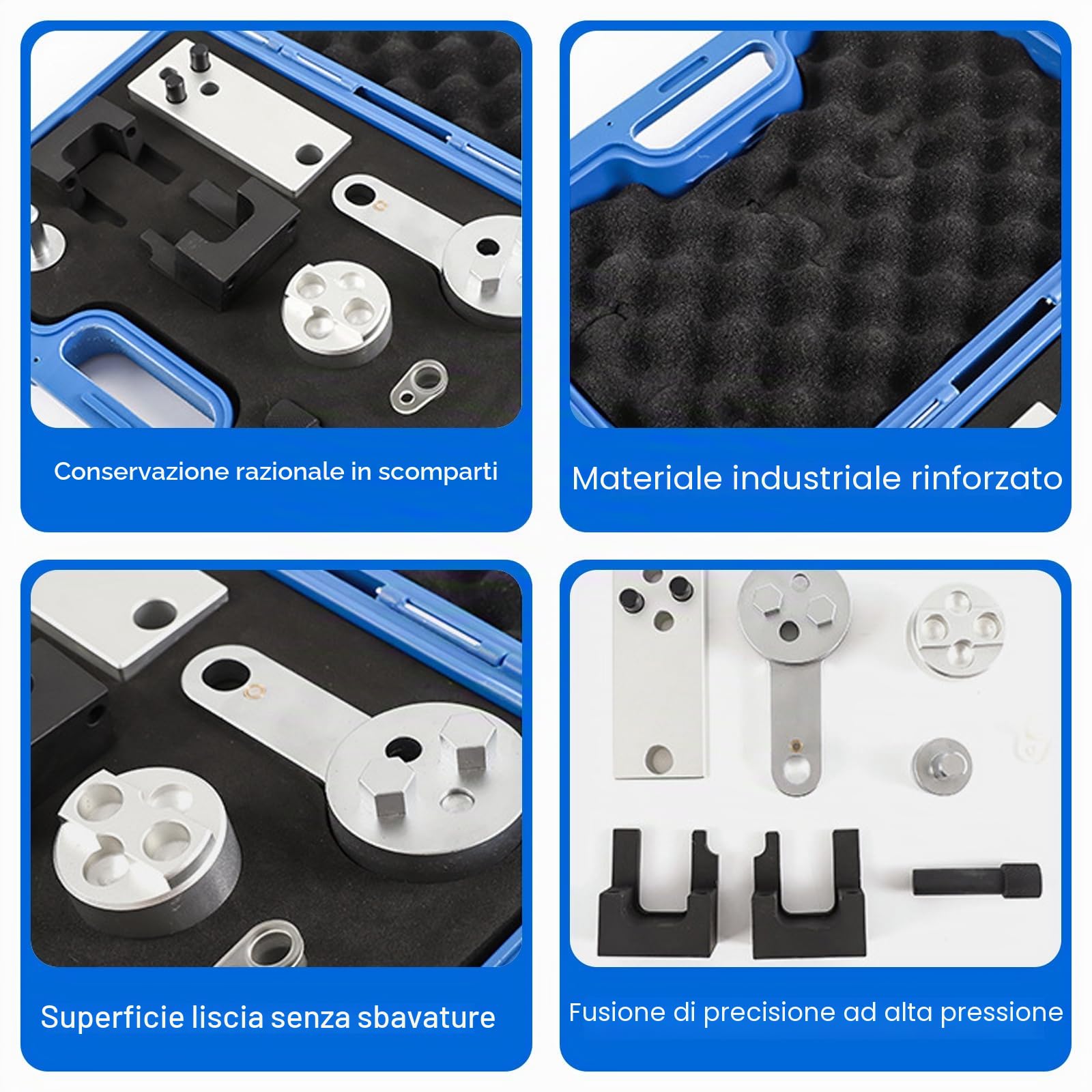Kit di Strumenti di Bloccaggio e Fasatura per L'allineamento Dell'albero a Camme Del Motore, Compatibile con Motori Diesel Mercedes M654 M656 OM654 W213 1.6L 2.0L, Allineamento Dell'albero a Camme
