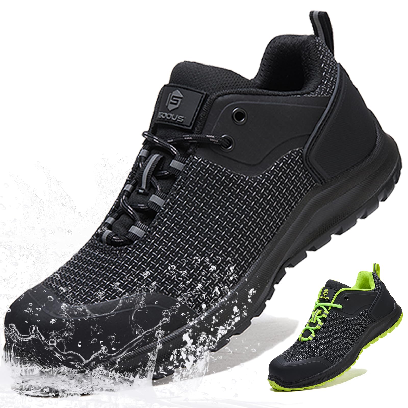 Scarpe Antinfortunistiche Uomo Donna ESD S3 Scarpe da Lavoro Metal Free SRC FO Scarpe da Cantiere HRO Impermeabili