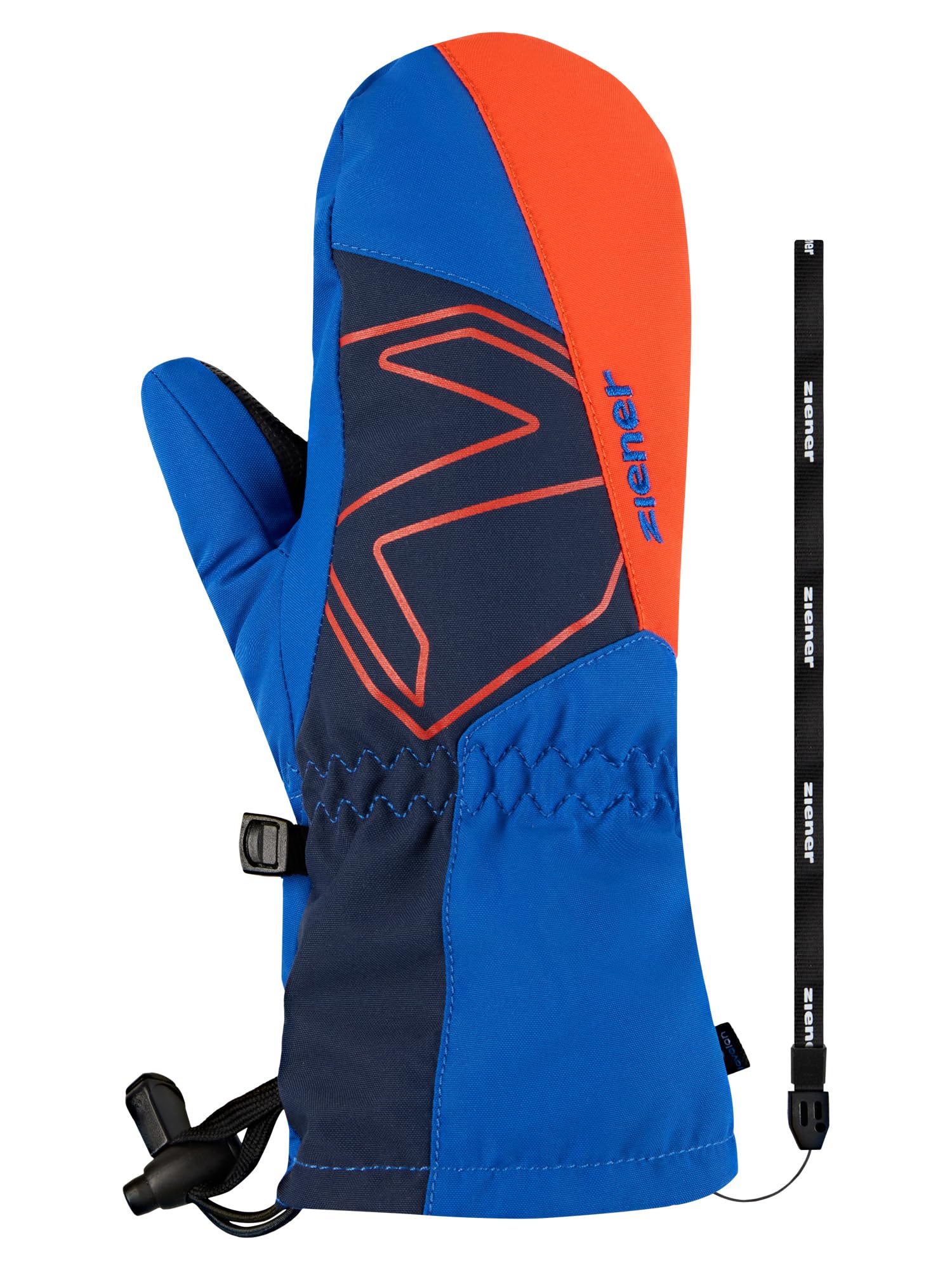 Ziener Lavalino-Z - Guanti da sci per bambini, impermeabili, in lana, extra caldi, blu cobalto scuro, 7