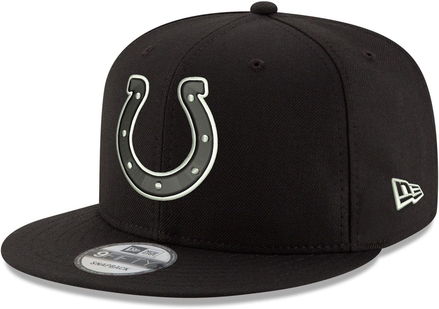 New Era NFL 9FIFTY Black White Adjustable Snapback Hat Cap One Size Fits All