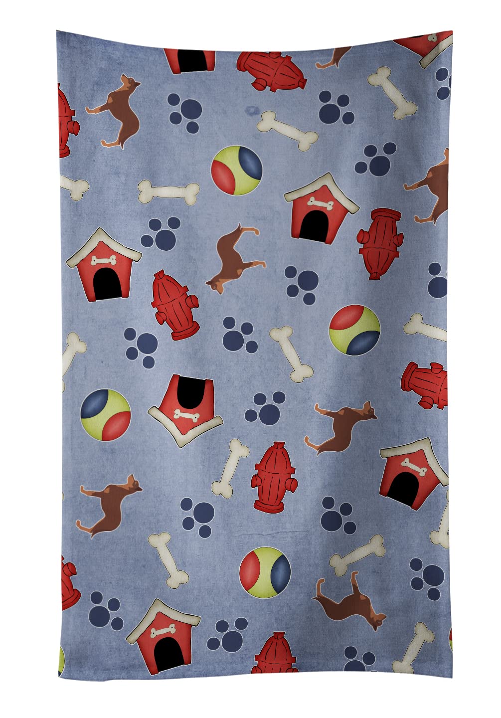 Serviette de cuisine Kelpie australienne multicolore torchon décoration chien BB3929KTWL