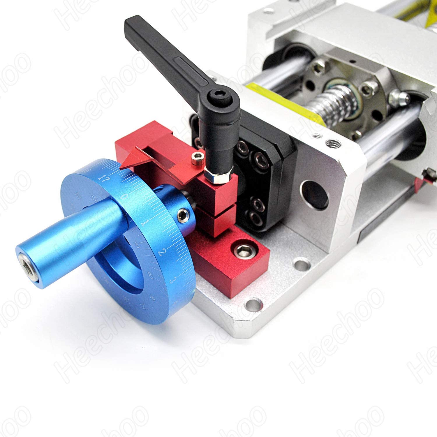 Ball Screw 300MM Linear Stage Actuator Optical Axis Linear Rail Guide Cross Manual Slide Stage with Ruler for DIY CNC Z Axis Router Controller …