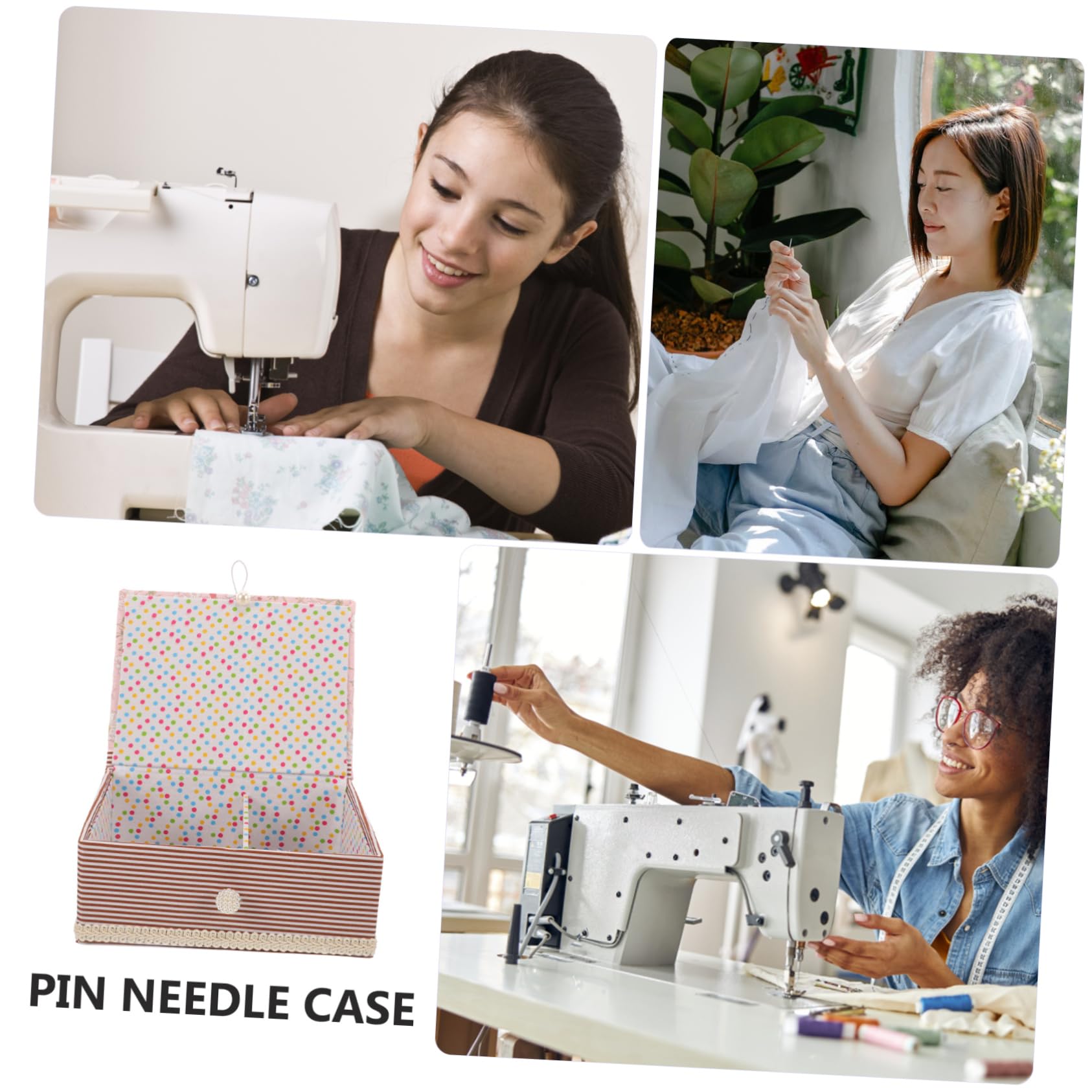 STOBOK 3stücke Nähkorb Für Zuhause Tragbare Nähbox Mit Aufbewahrung Für Nadeln Fäden Und Knöpfe Für Bastelarbeiten Und Studenten Kleine Praktische Organizer Mit Floralen Mustern
