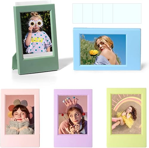 Miniatura 12 de WOGOZAN Mini portarretratos de 2 x 3 para Fujifilm Instax Mini 12/11/99/41/40/SE/EVO. Marcos Polaroid clásicos de 2.15 x 3.4 pulgadas, marco de