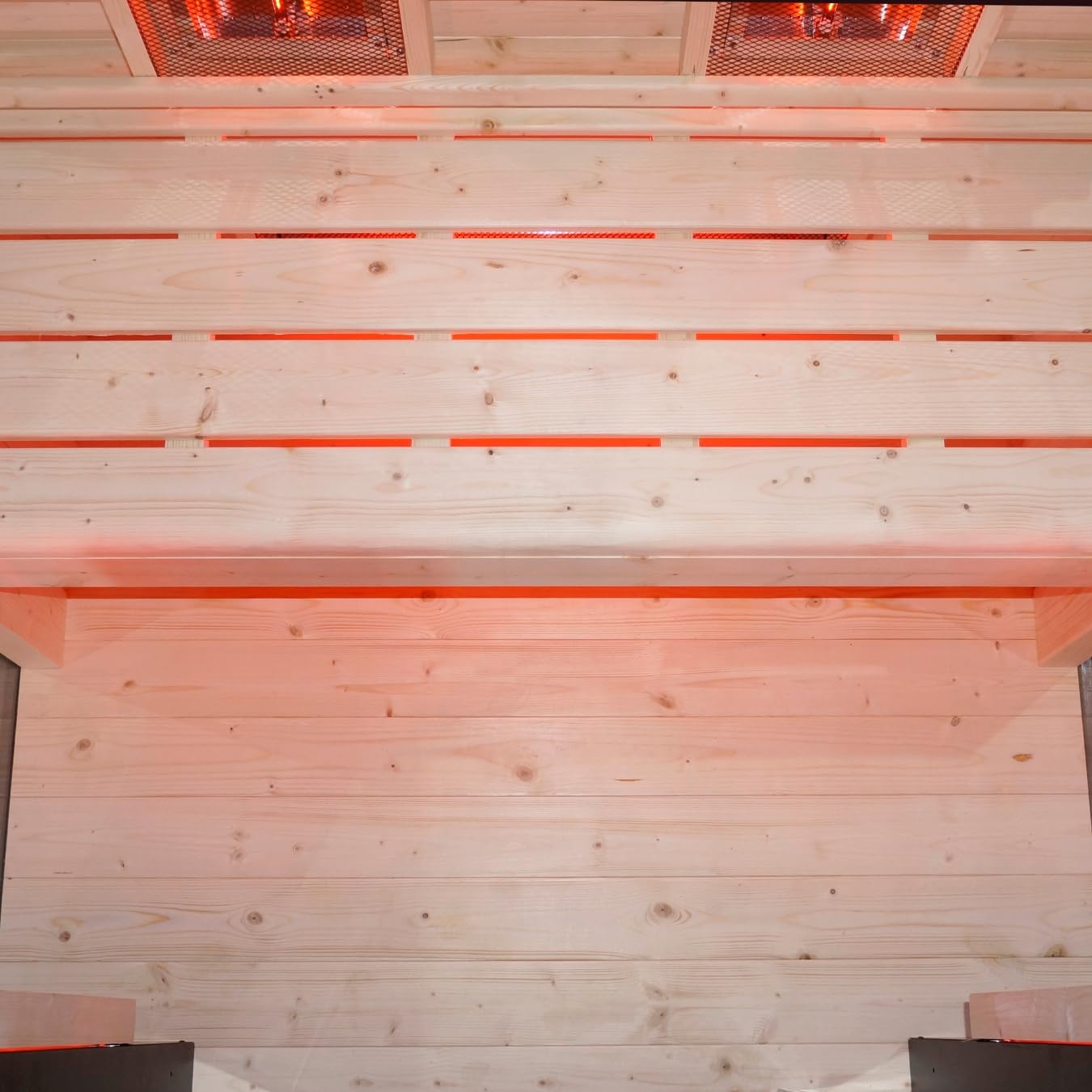 Cabina a infrarossi BILLUND per 2 persone, faretto a spettro completo, illuminazione a LED (7 colori), lettore MP3 con Bluetooth, 2 altoparlanti, dimensioni: 125 x 100 x 190 cm
