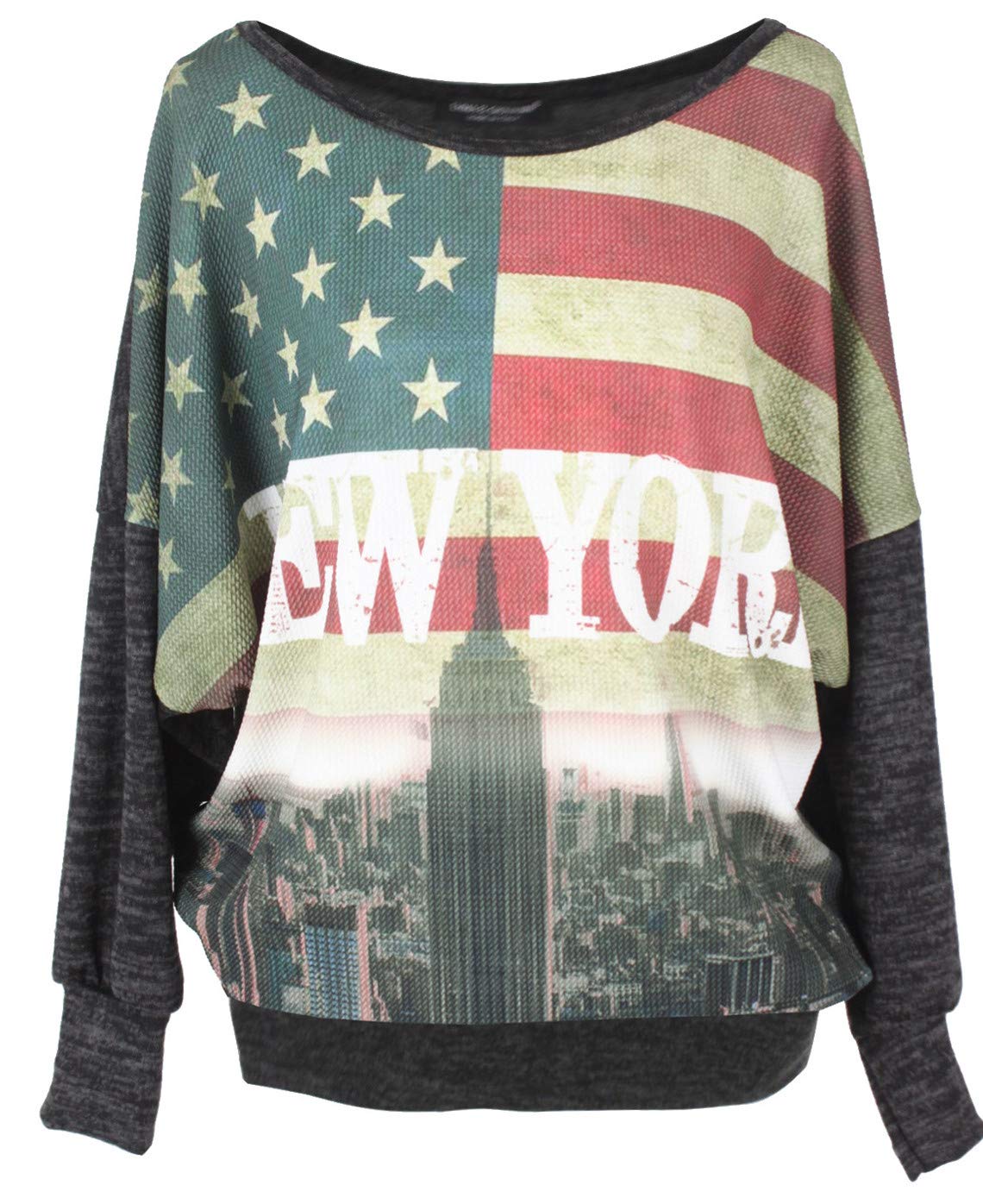 Emma & Giovanni Damen Oversize Pullover mit Rundhalsausschnitt und Langarm in Bronze