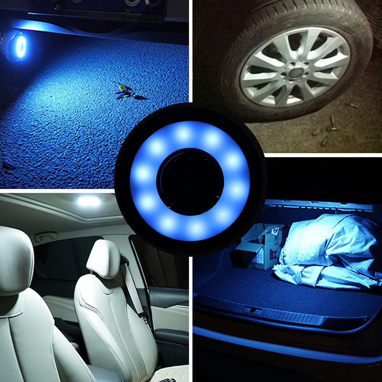 Luce Per Bagagliaio LED A Sensore Ricaricabile - Interna Auto, Moto, Camper, SUV
