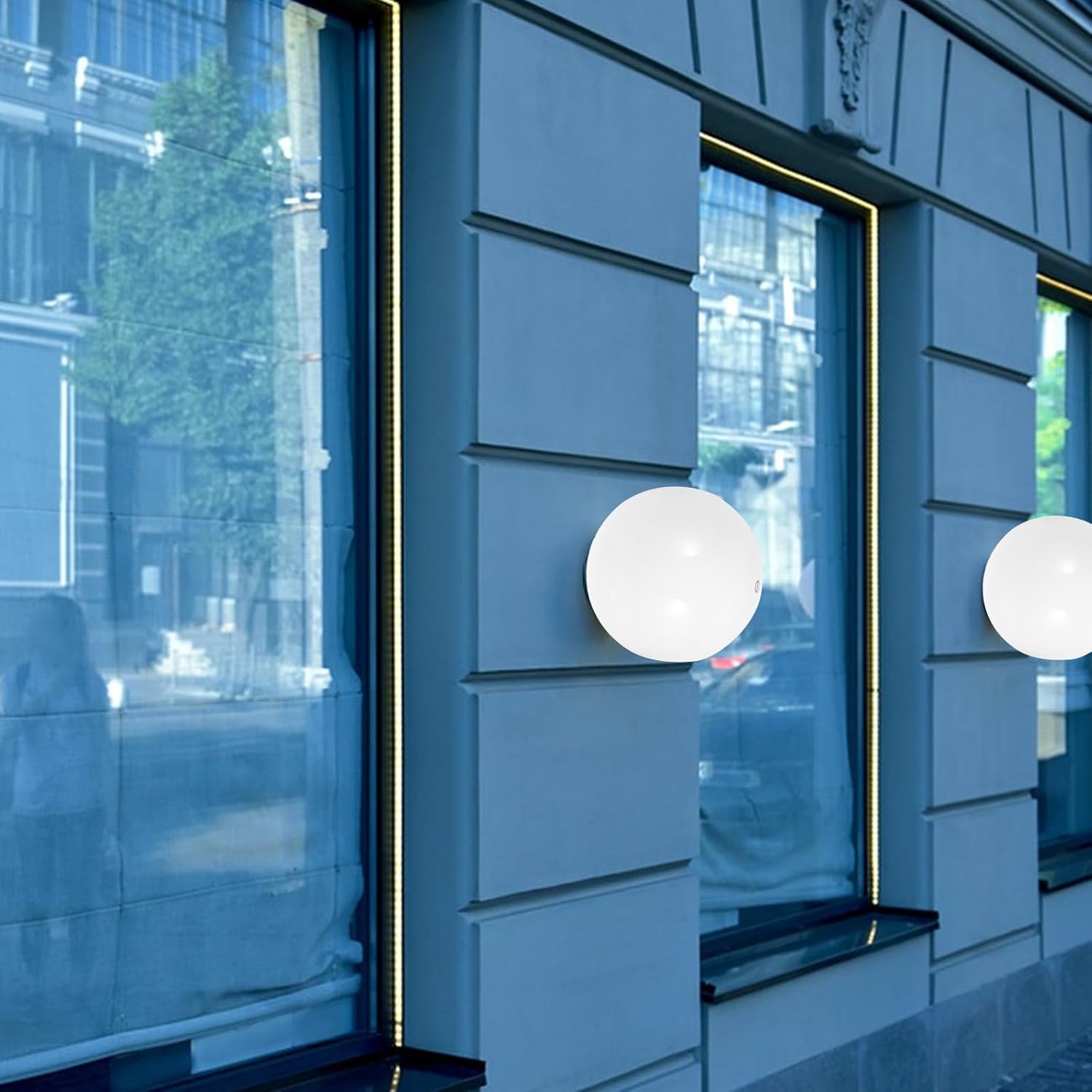 Acrylic Outdoor Lampshade Globe Cover 250mm Diameter Milk White Ball Lamp Shade with 95mm Socket for Light Fixture Replacement and Pole Lighting