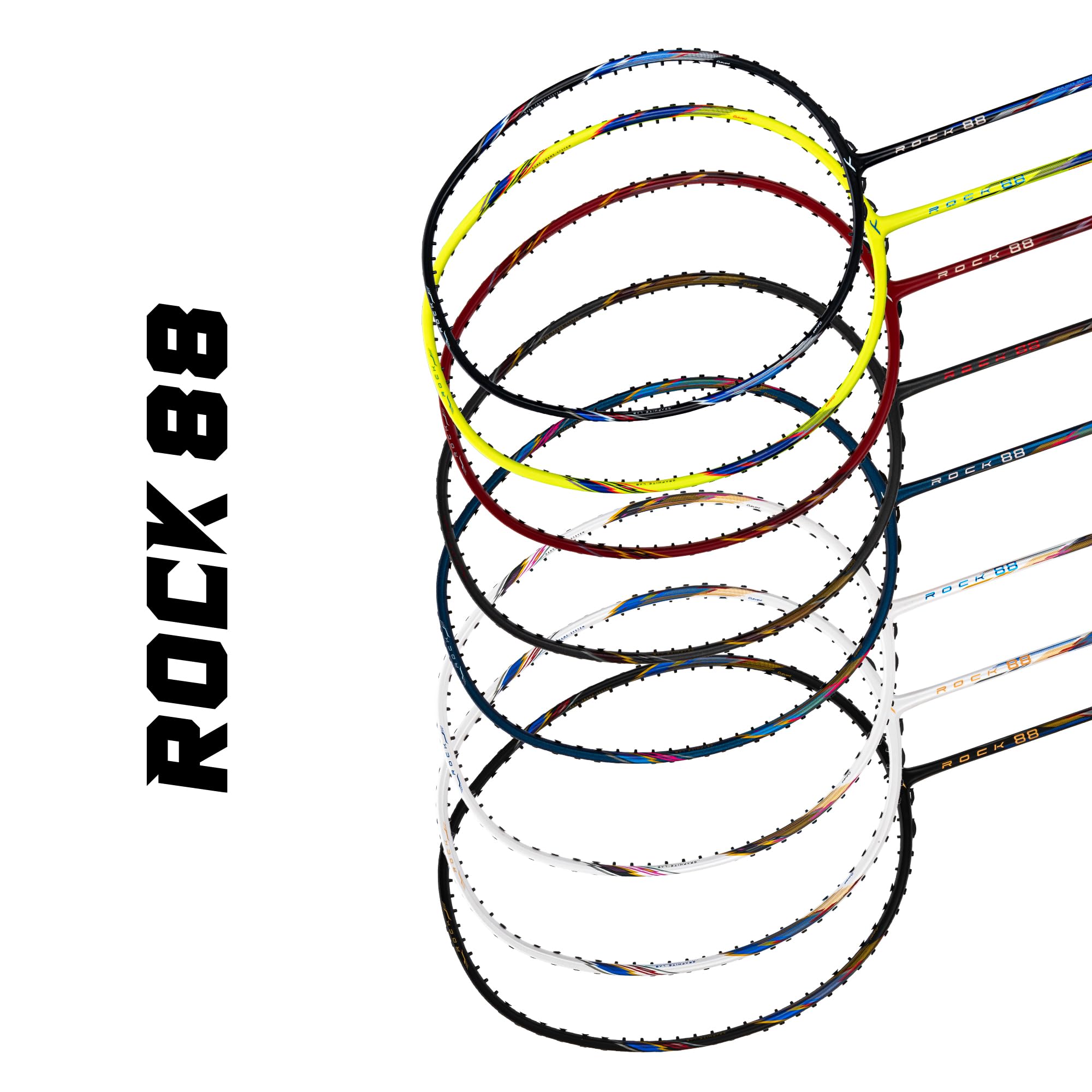 HUNDRED Rock 88 - Strung Badminton Racket (