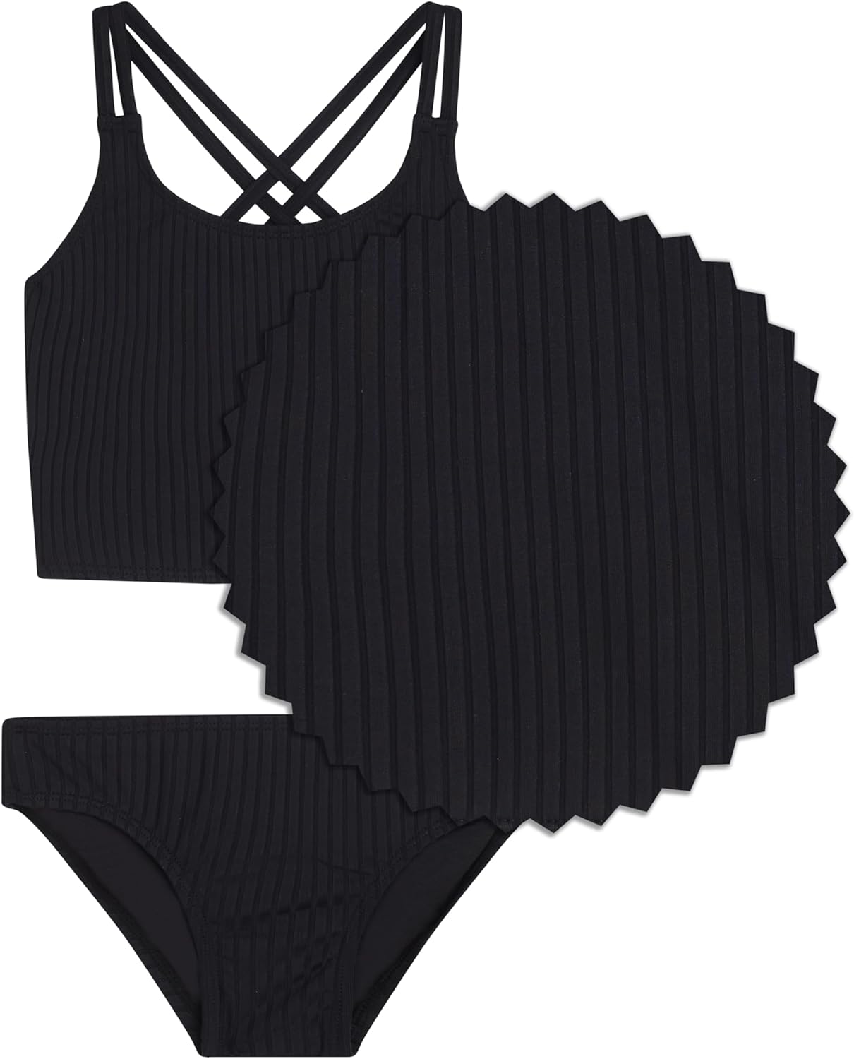 Kanu Surf Girls Waverly UPF 50 Beach Sport Criss-Cross Tankini - Image 3