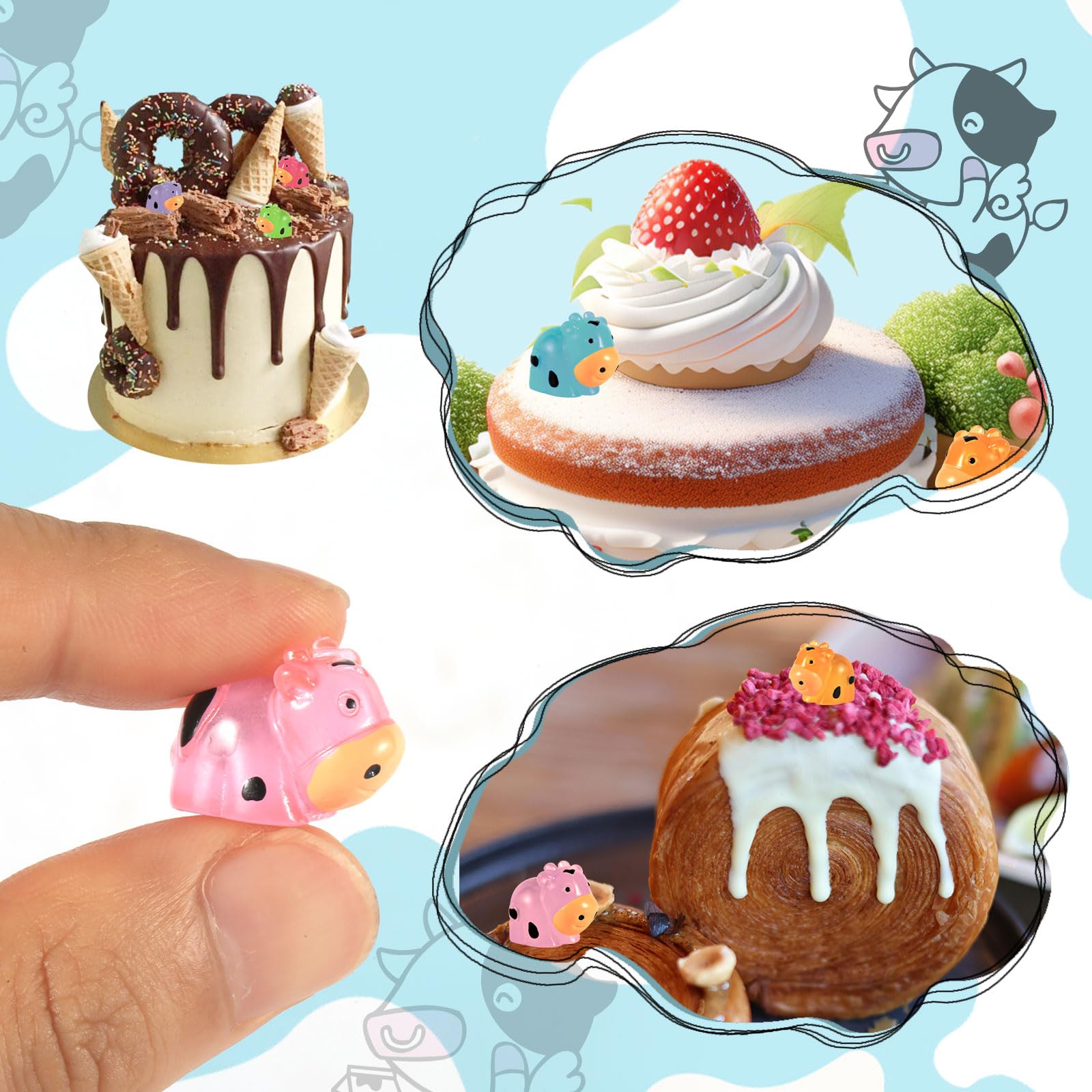 90pcs Luminous Mini Cow Figurines - Image 4