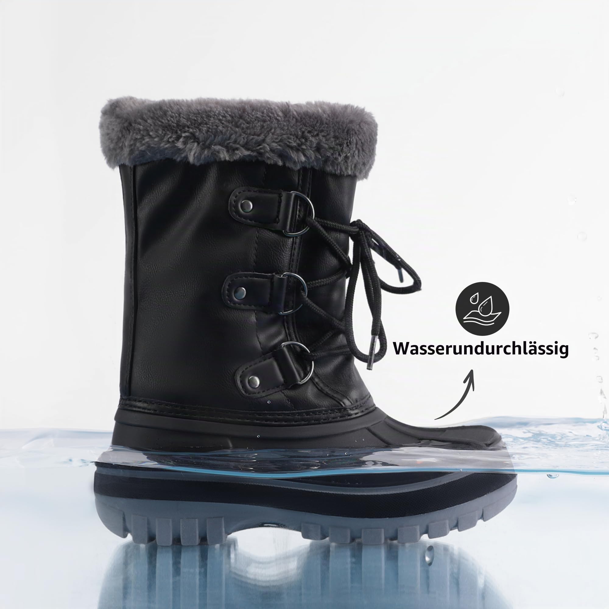 DREAM PAIRS Winterstiefel Jungen Mädchen