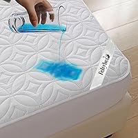 Vista 23 de FELTYBED Protector de colchón impermeable tamaño Queen de 60 x 80 pulgadas, funda de colchón suave Queen, funda de colchón transpirable con bolsillo