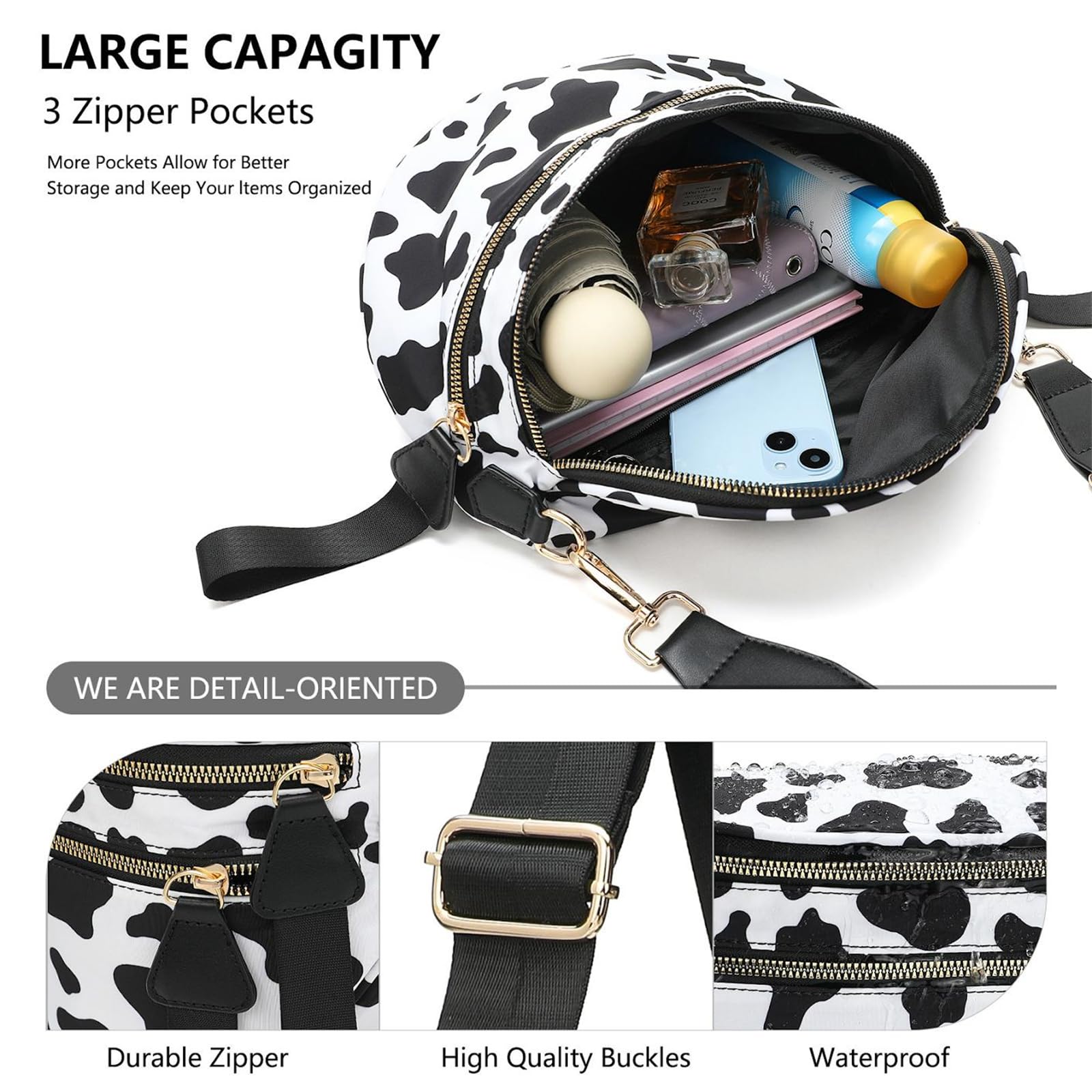 Borsa A Tracolla da Donna Leggera, Elegante E Versatile di Grande capacità-1