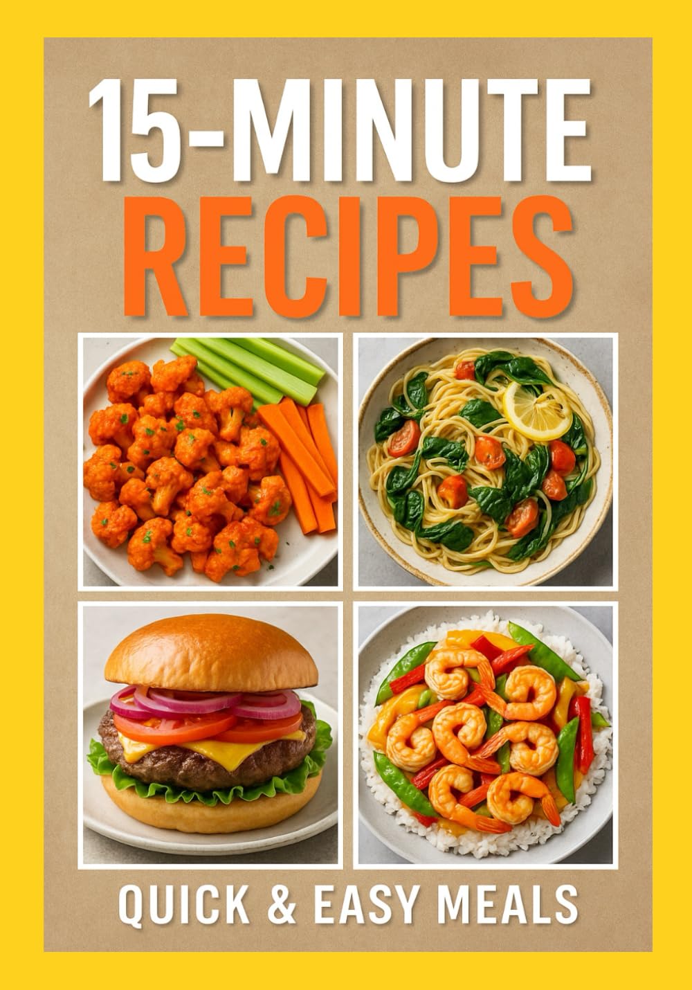 15 Minute Recipes cookbook: "Fast, Fresh & Flavorful Meals for Busy Families"