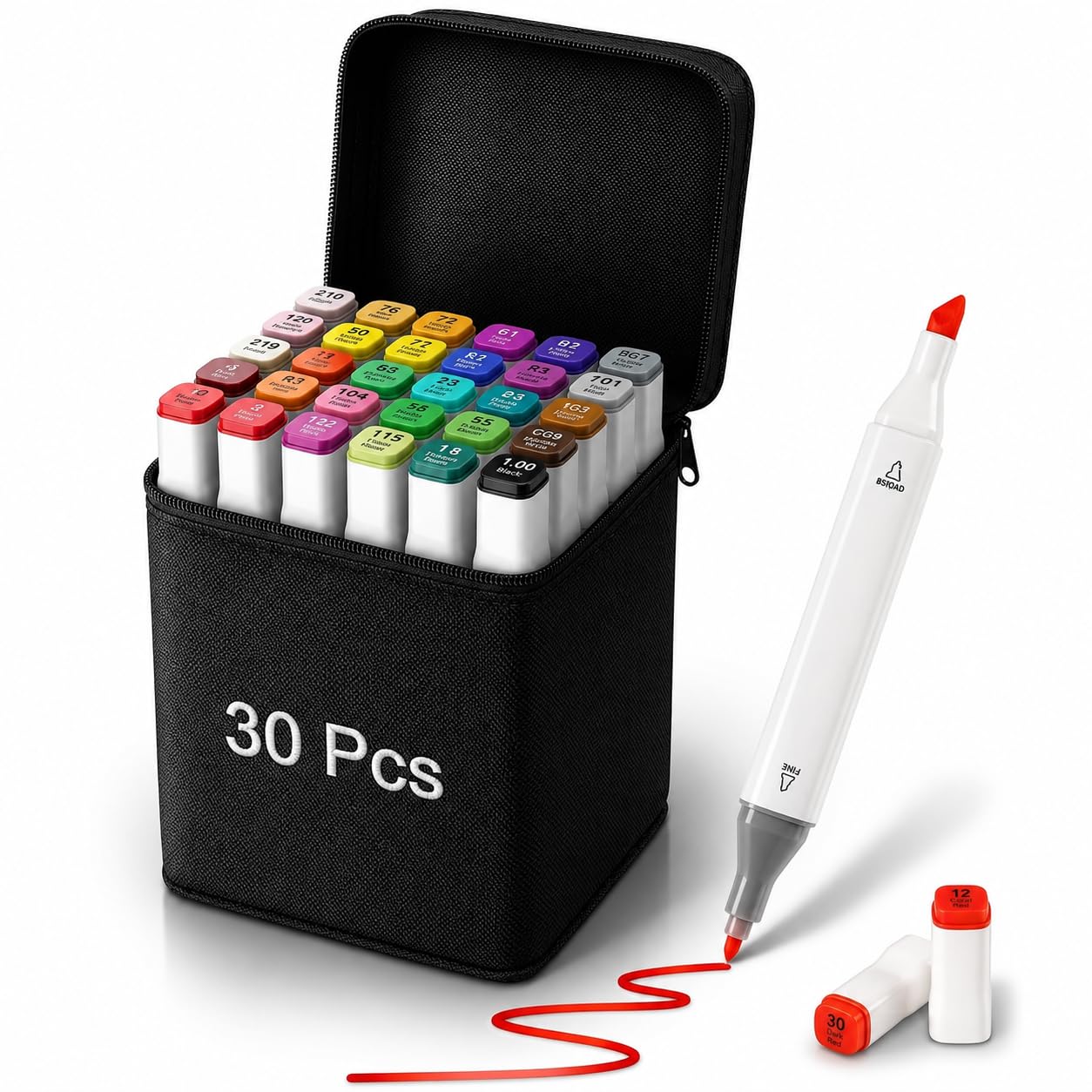 Corslet 30 Alcohol Markers & Color Pens Set | Colour Marker Pen