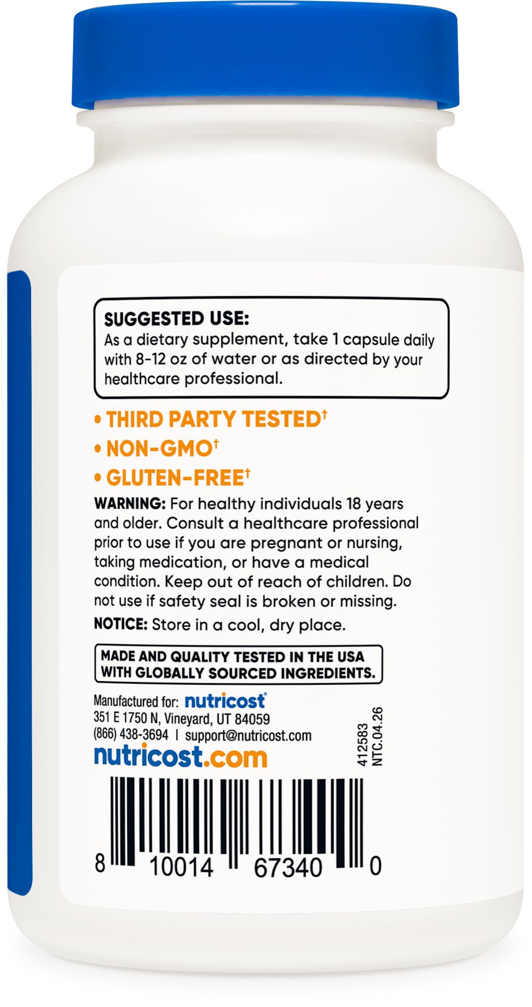 Nutricost Pygeum Extract 120 Capsules for 120 Servings Per Bottle — Amazon image 4