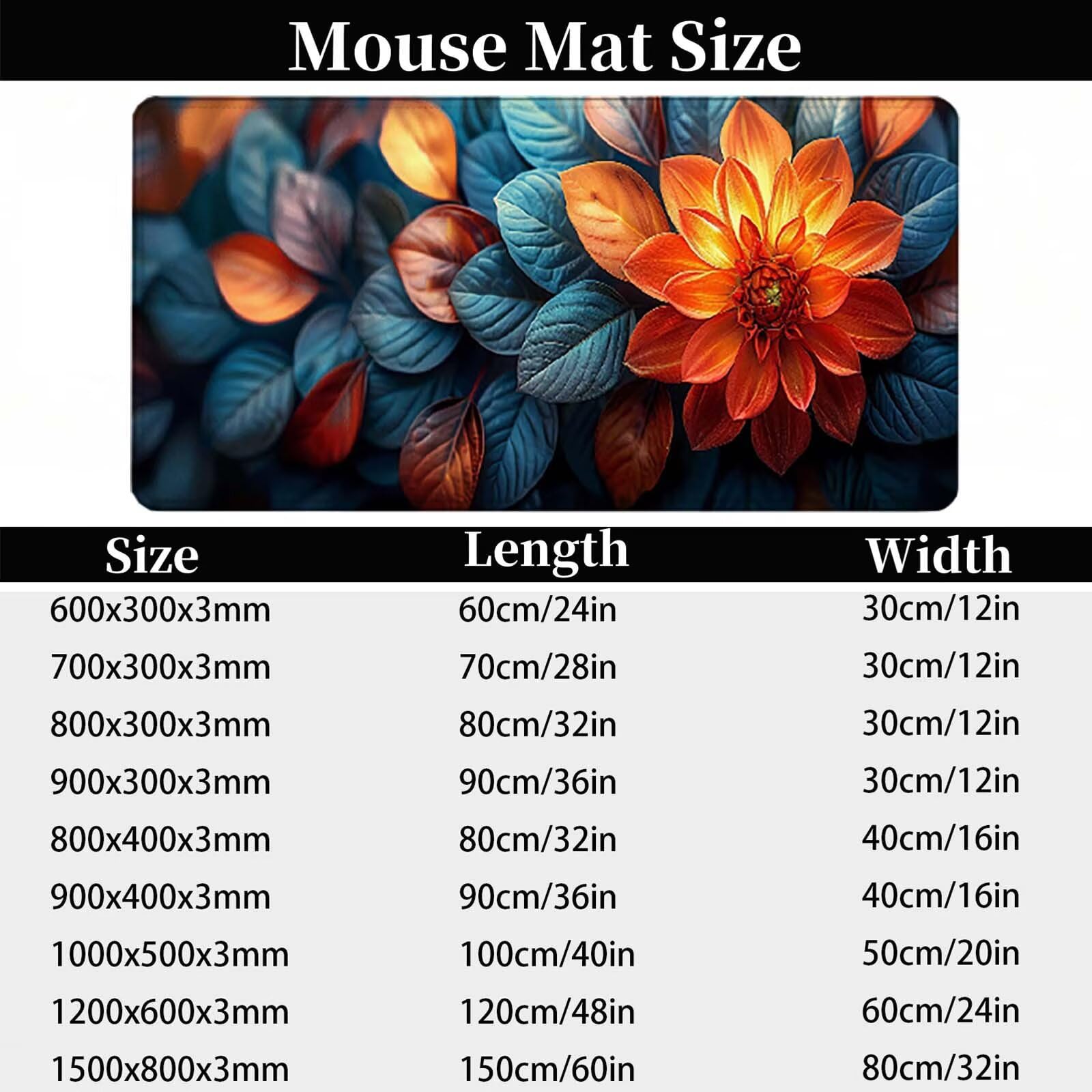 Podkładka pod mysz XXL 1500 x 800 mm, wodoodporna podkładka pod mysz Żółta mysz Jesienne liście Wzór Akcesoria do gier Krawędzie zszyte gumowe dno Antypoślizgowa powierzchnia do biura/domu -jw6F1