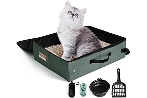 Upgrade Portable Litter Box: The Ultimate Travel Companion for Your Cat