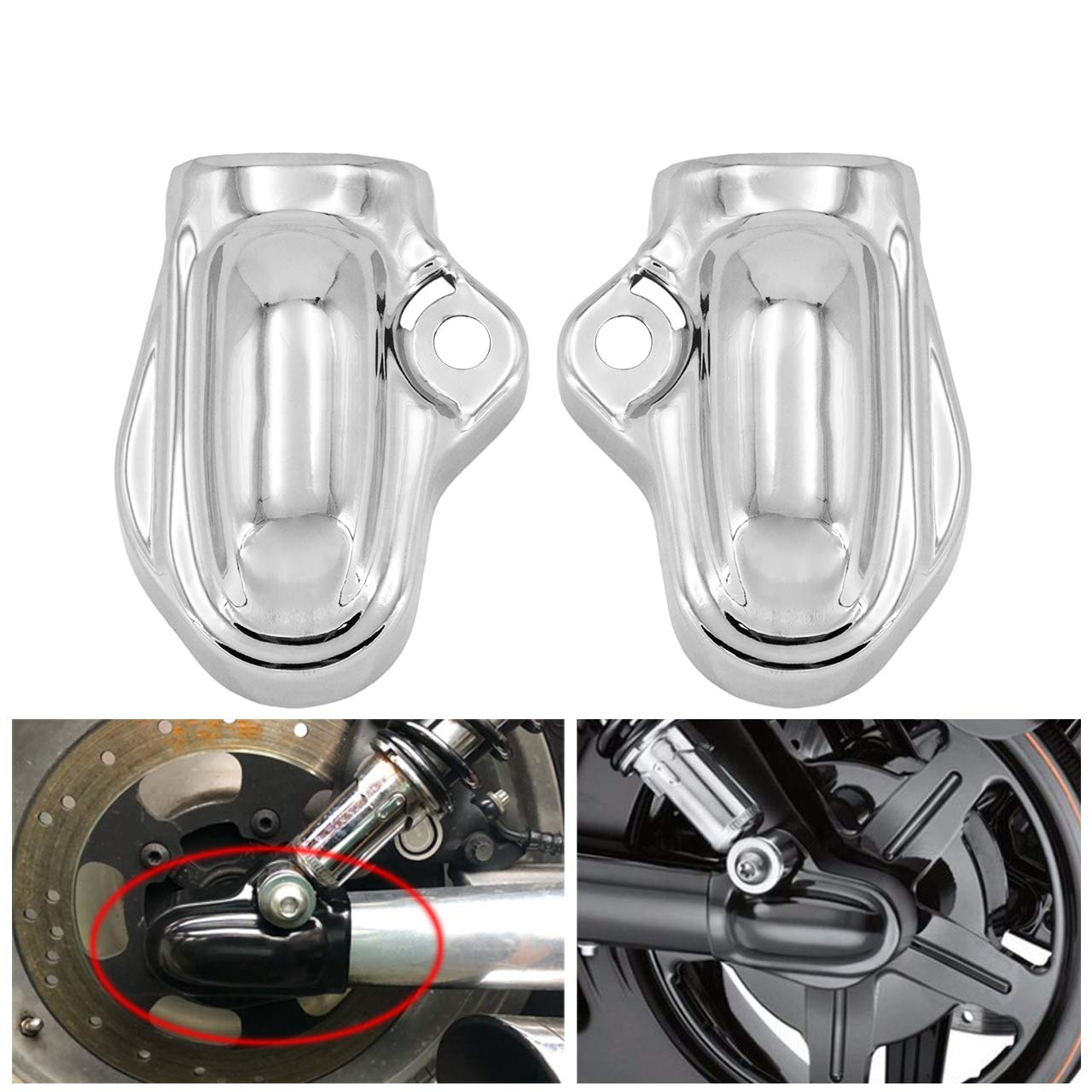 Rebacker Motorcycle Rear Axle Cover Guard Fit for Harley V